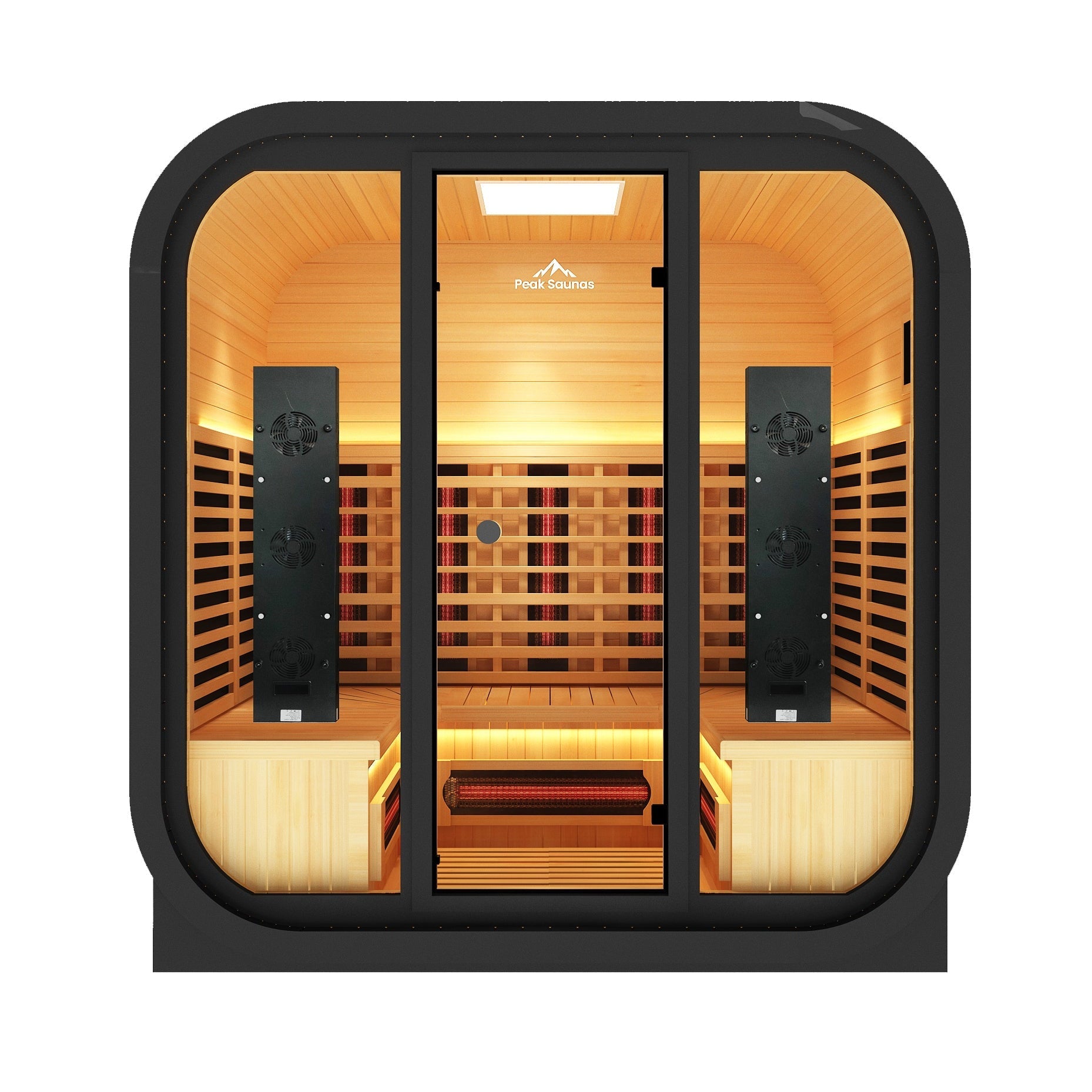 El Capitan 4-Person Outdoor Full Spectrum Infrared Sauna with Full-Body Medical-Grade Red Light Therapy and Smart WiFi App Control