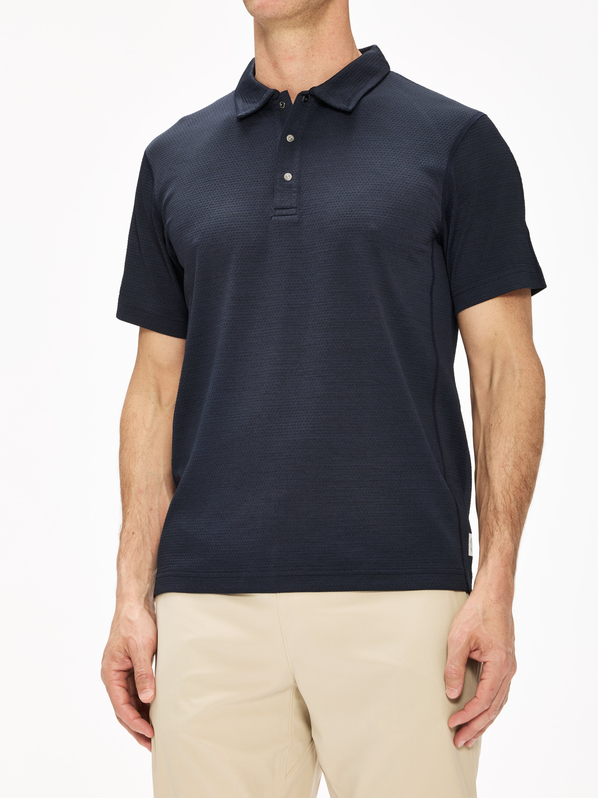 Reigning Champ Solotex Mesh Tiebreak Polo