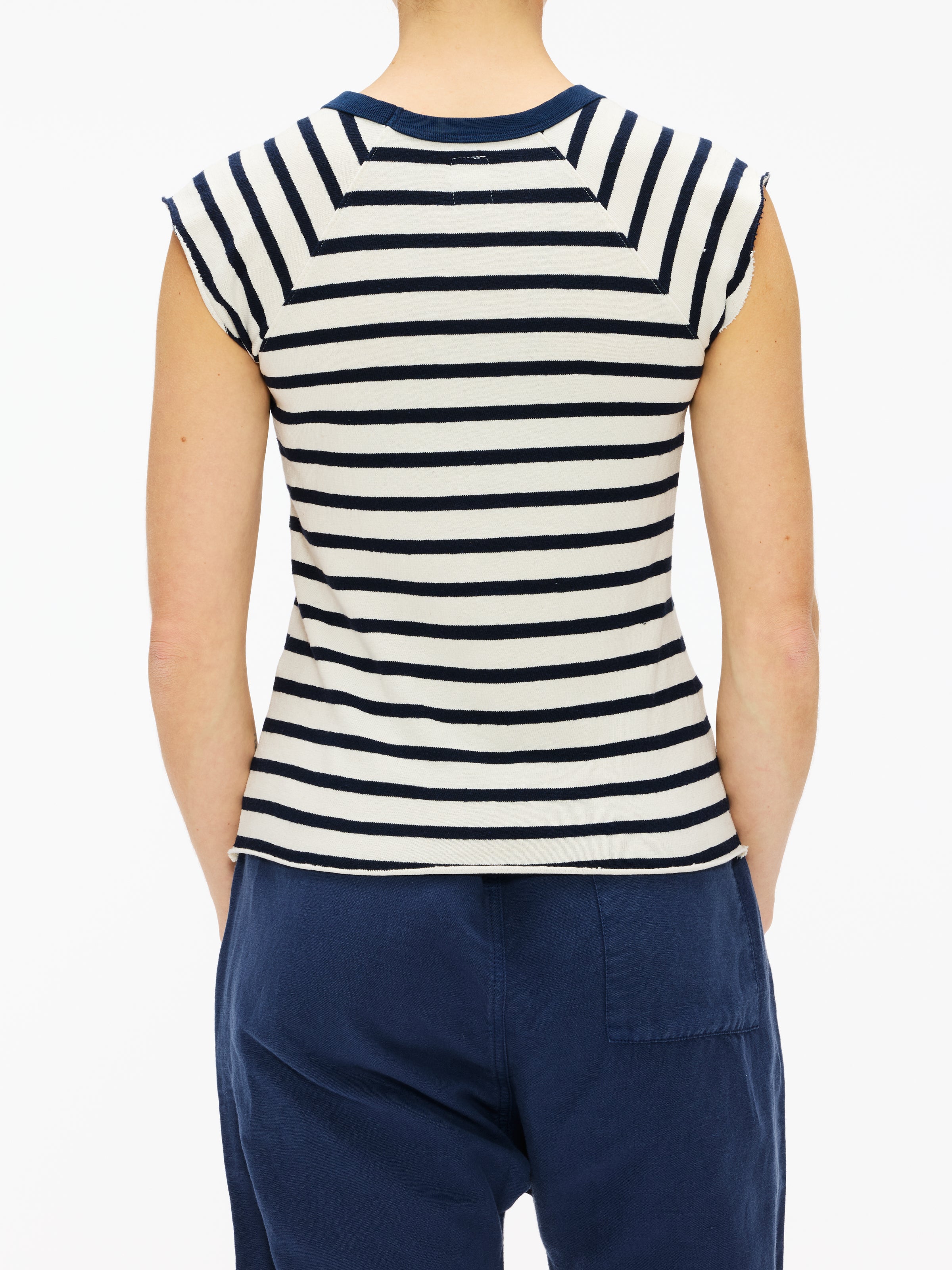 NSF Chloe Fitted Raglan Stripe