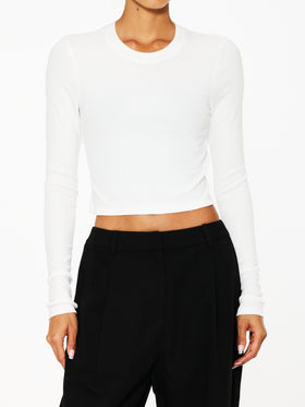Splits59 Louise Rib Long Sleeve Crop