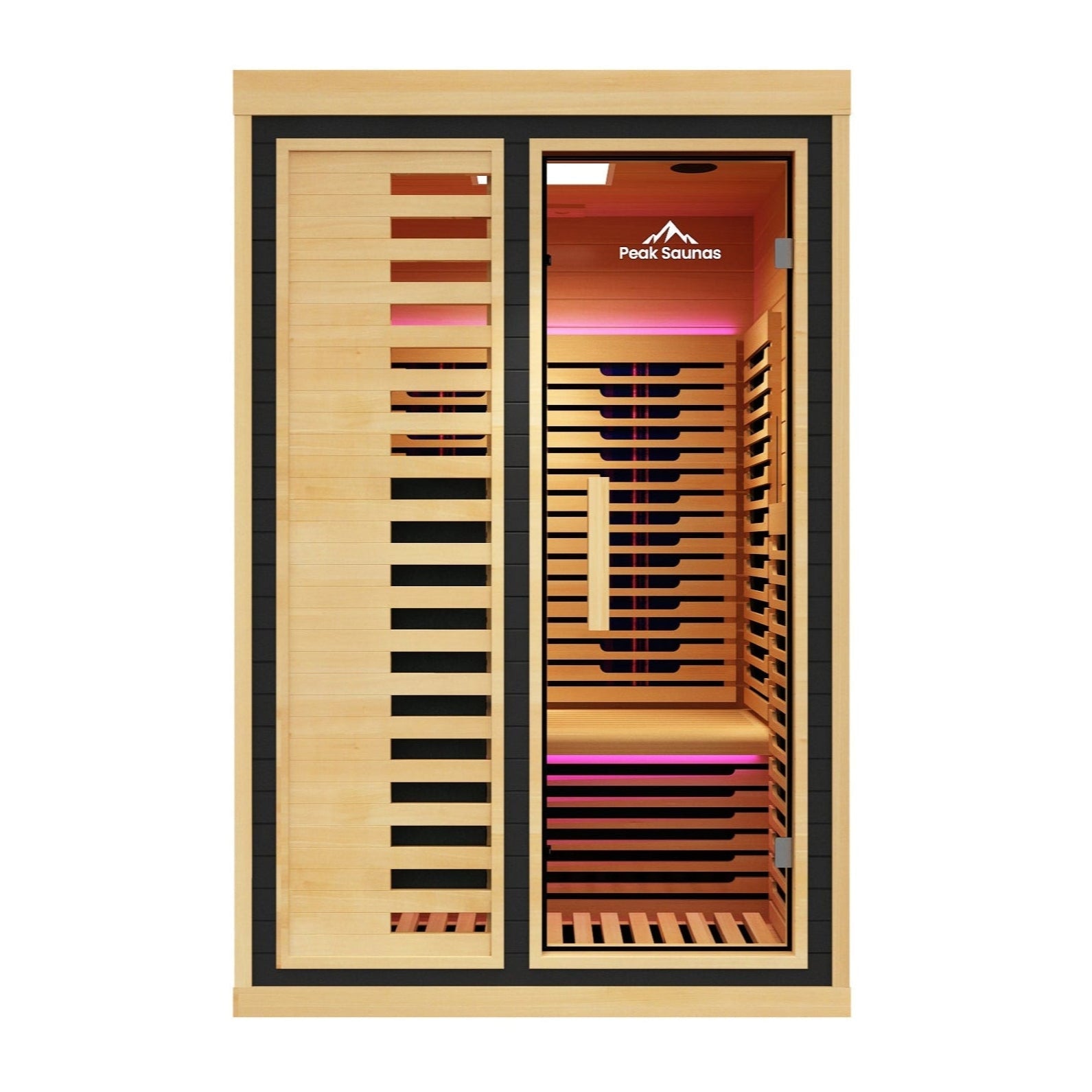 Everest 2-Person Full Spectrum Infrared Sauna with Full-Body Medical-Grade Red Light Therapy & Smart WiFi App Control