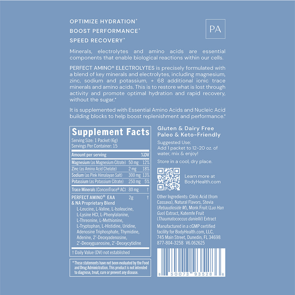 Perfect Amino Electrolytes