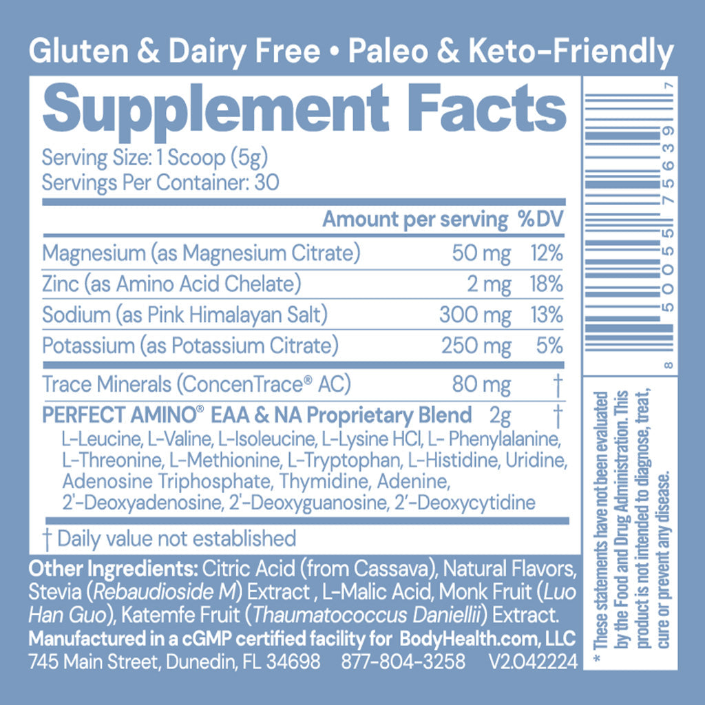 Perfect Amino Electrolytes