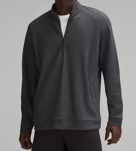 Lululemon Textured Double-Knit Cotton Half Zip