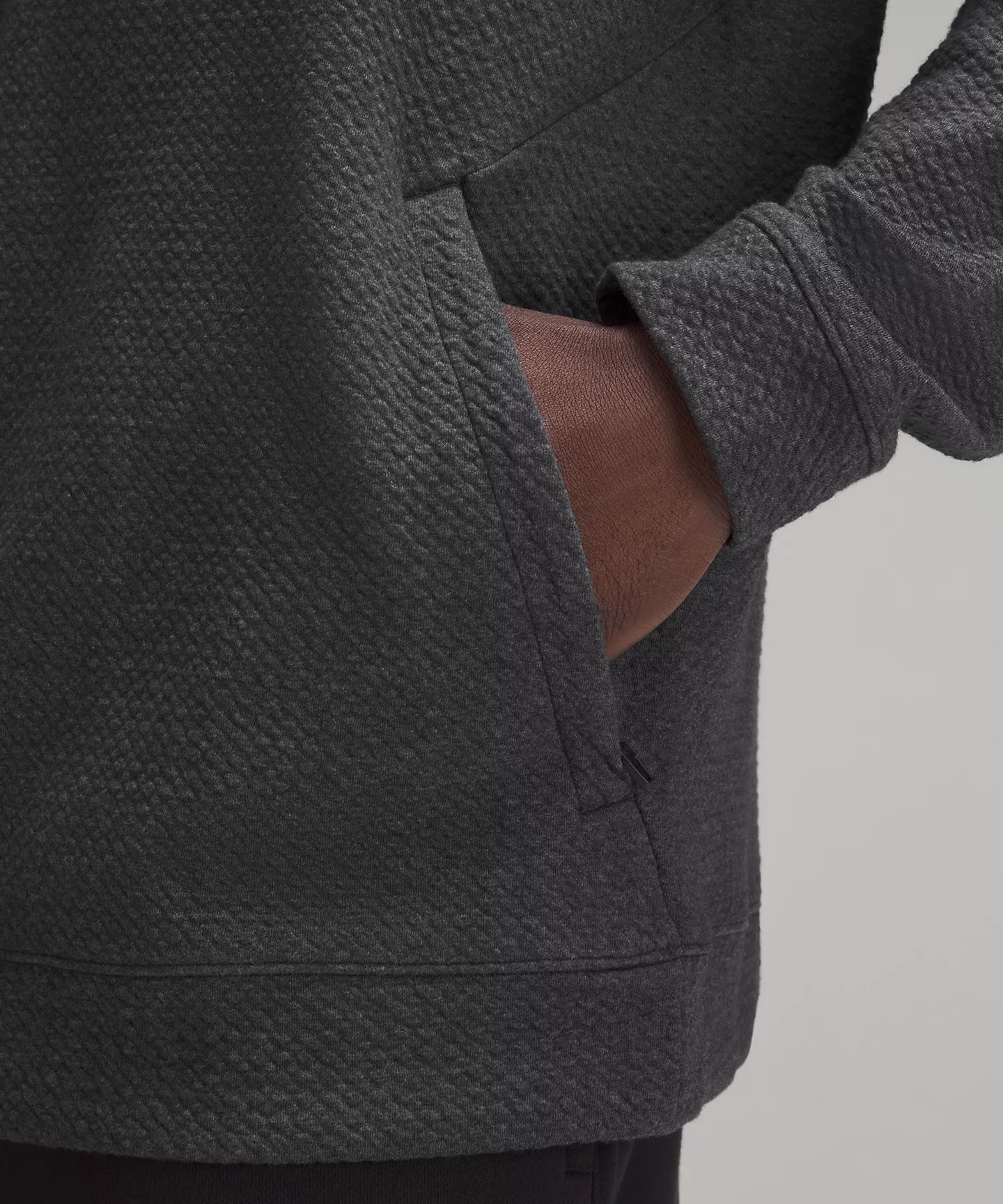 Lululemon Textured Double-Knit Cotton Half Zip