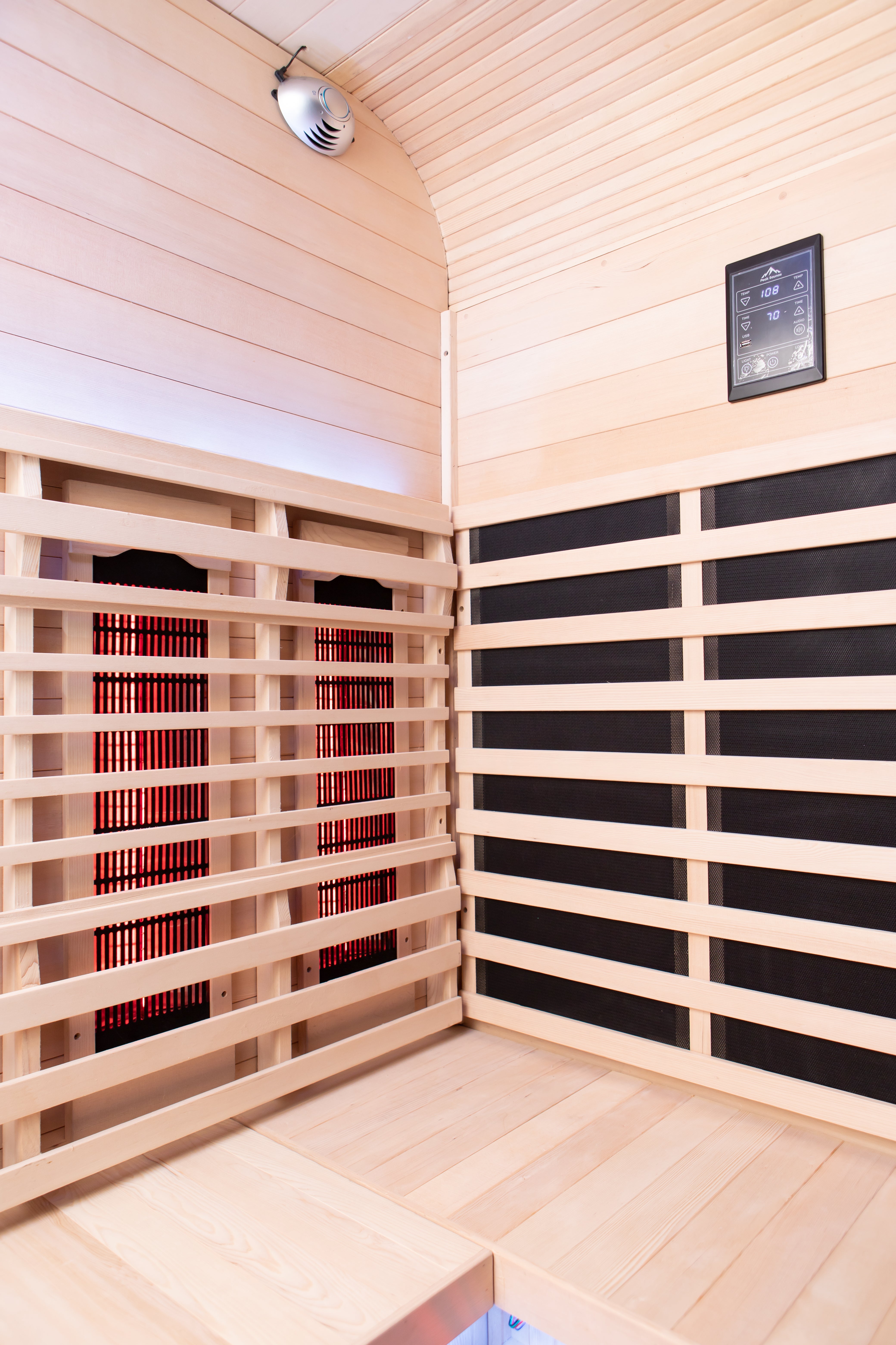 El Capitan 4-Person Outdoor Full Spectrum Infrared Sauna with Full-Body Medical-Grade Red Light Therapy and Smart WiFi App Control