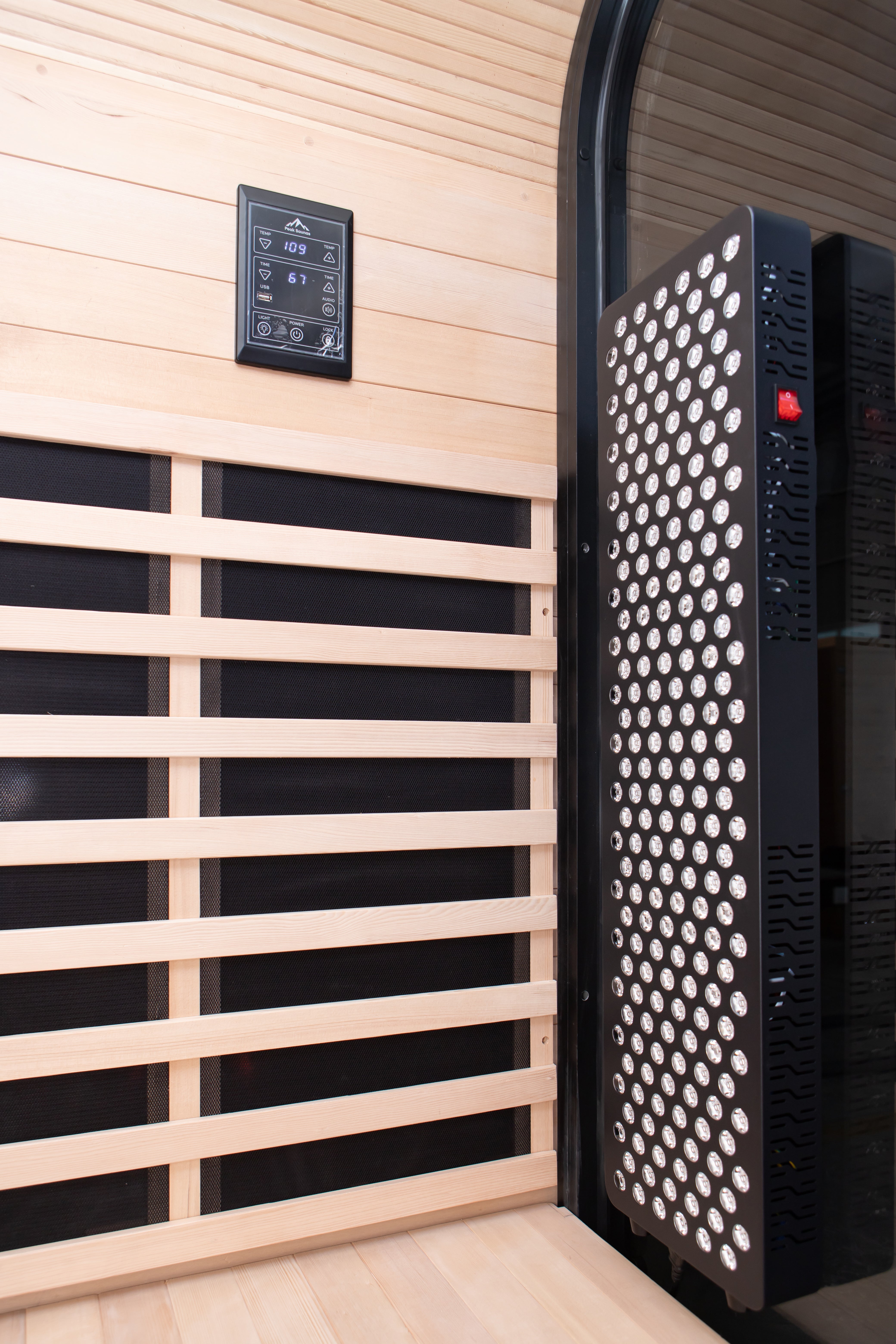 El Capitan 4-Person Outdoor Full Spectrum Infrared Sauna with Full-Body Medical-Grade Red Light Therapy and Smart WiFi App Control