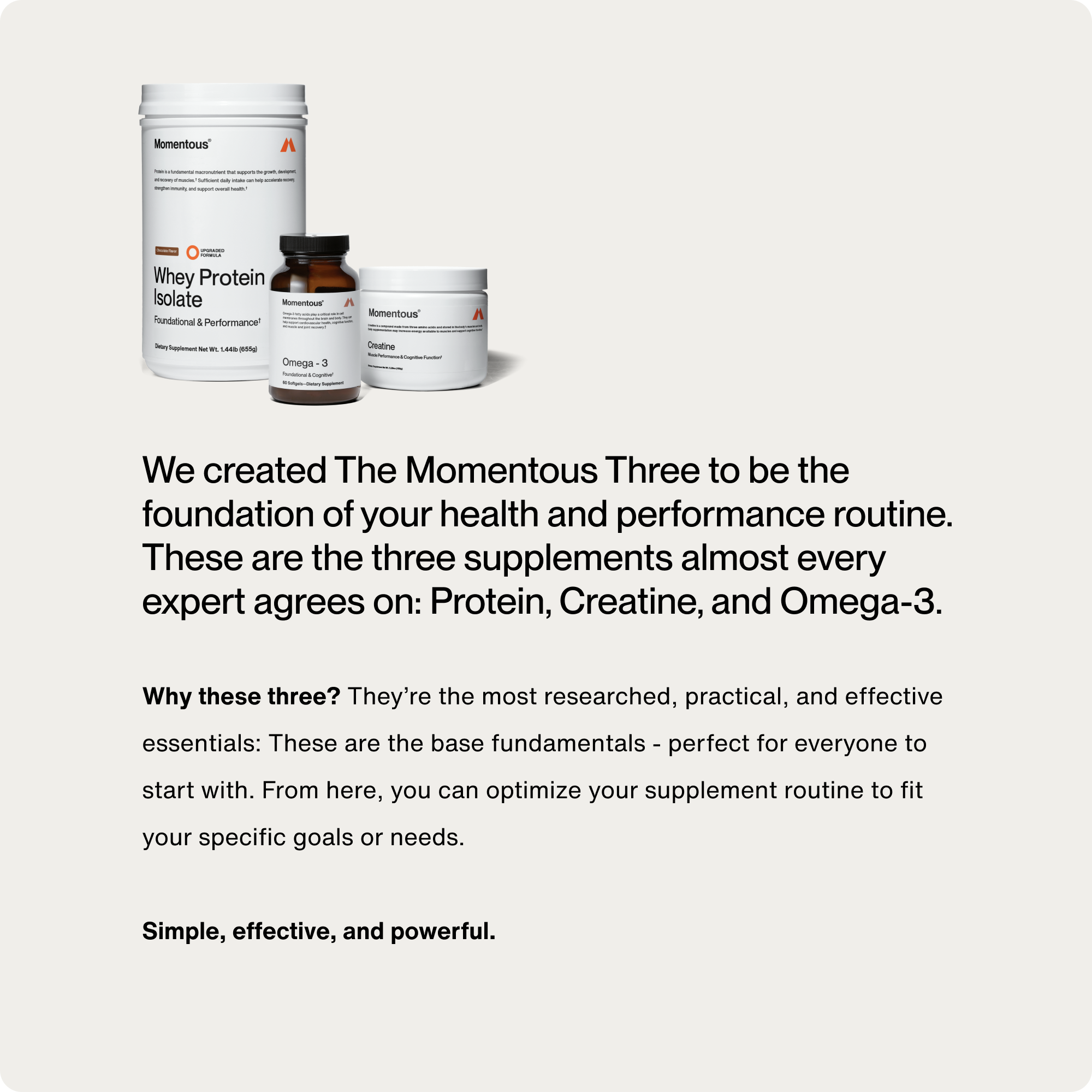 Momentous The Momentous Three