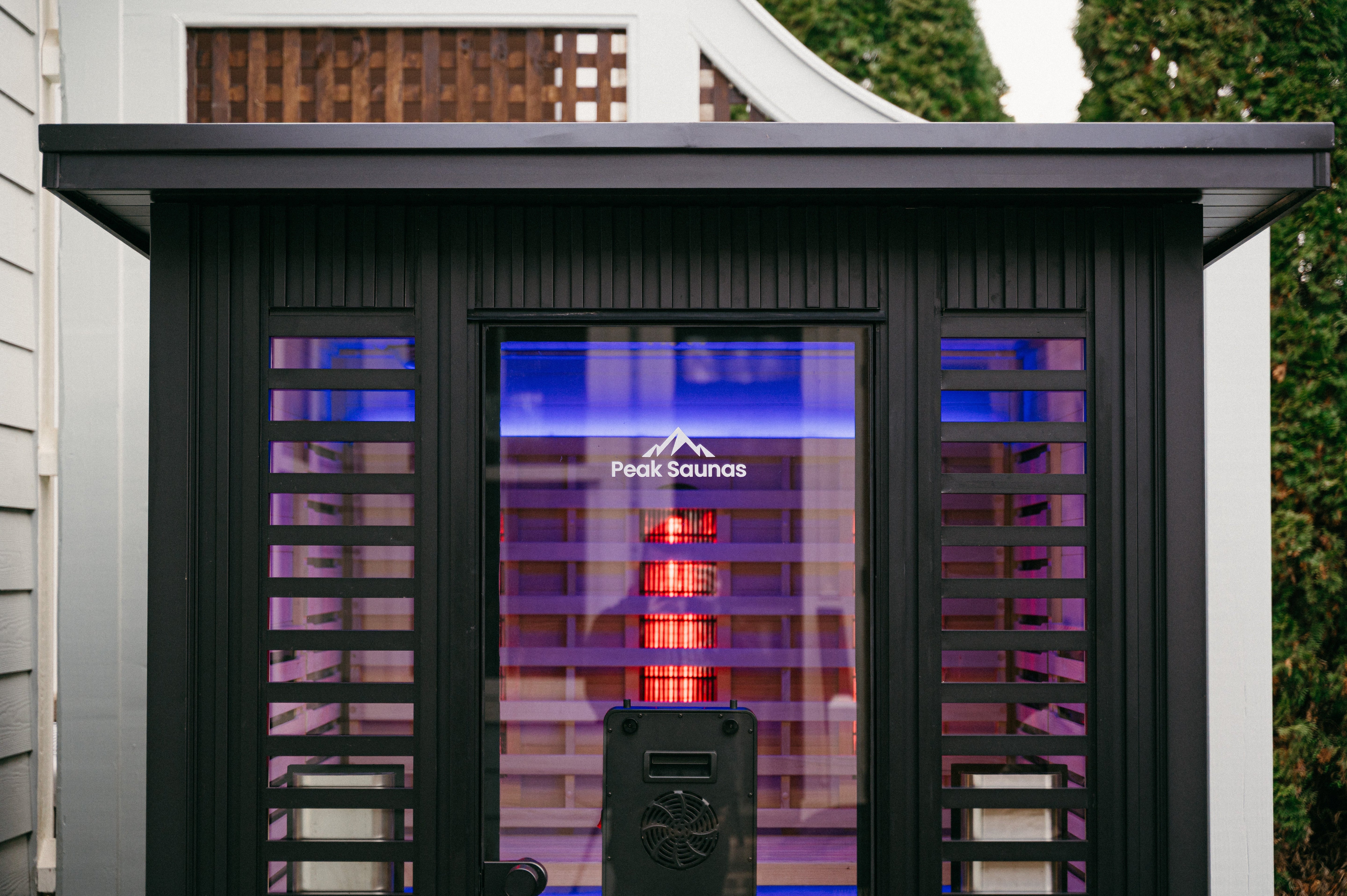Kilimanjaro 5-Person Outdoor Full Spectrum Infrared Sauna with Full-Body Medical-Grade Red Light Therapy and Smart WiFi App Control
