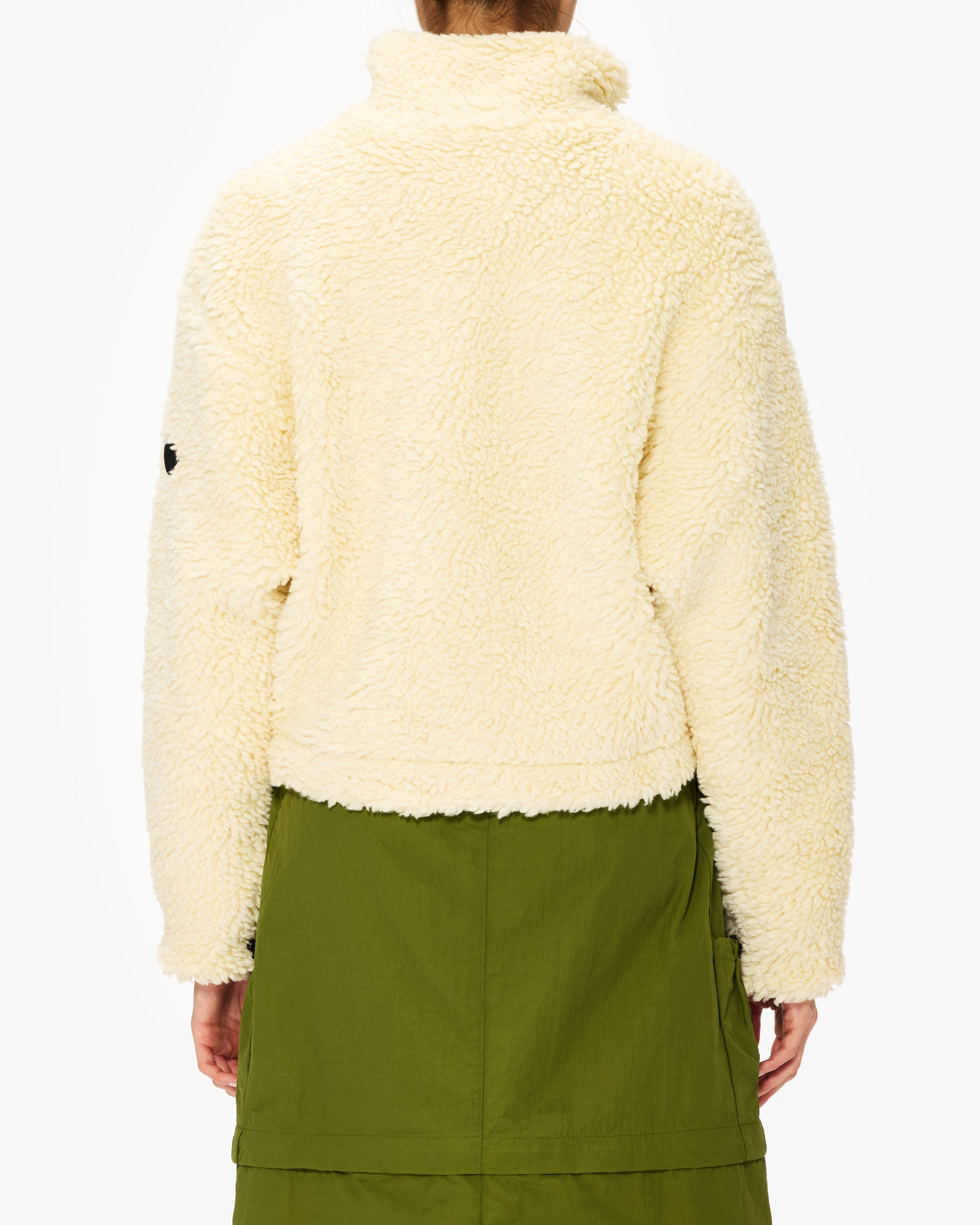 District Vision Cropped High-Pile Wool Fleece Jacket