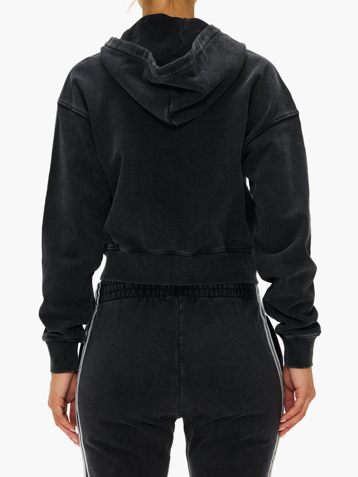 Equinox Vintage Varsity Womens Crop Zip Hoodie