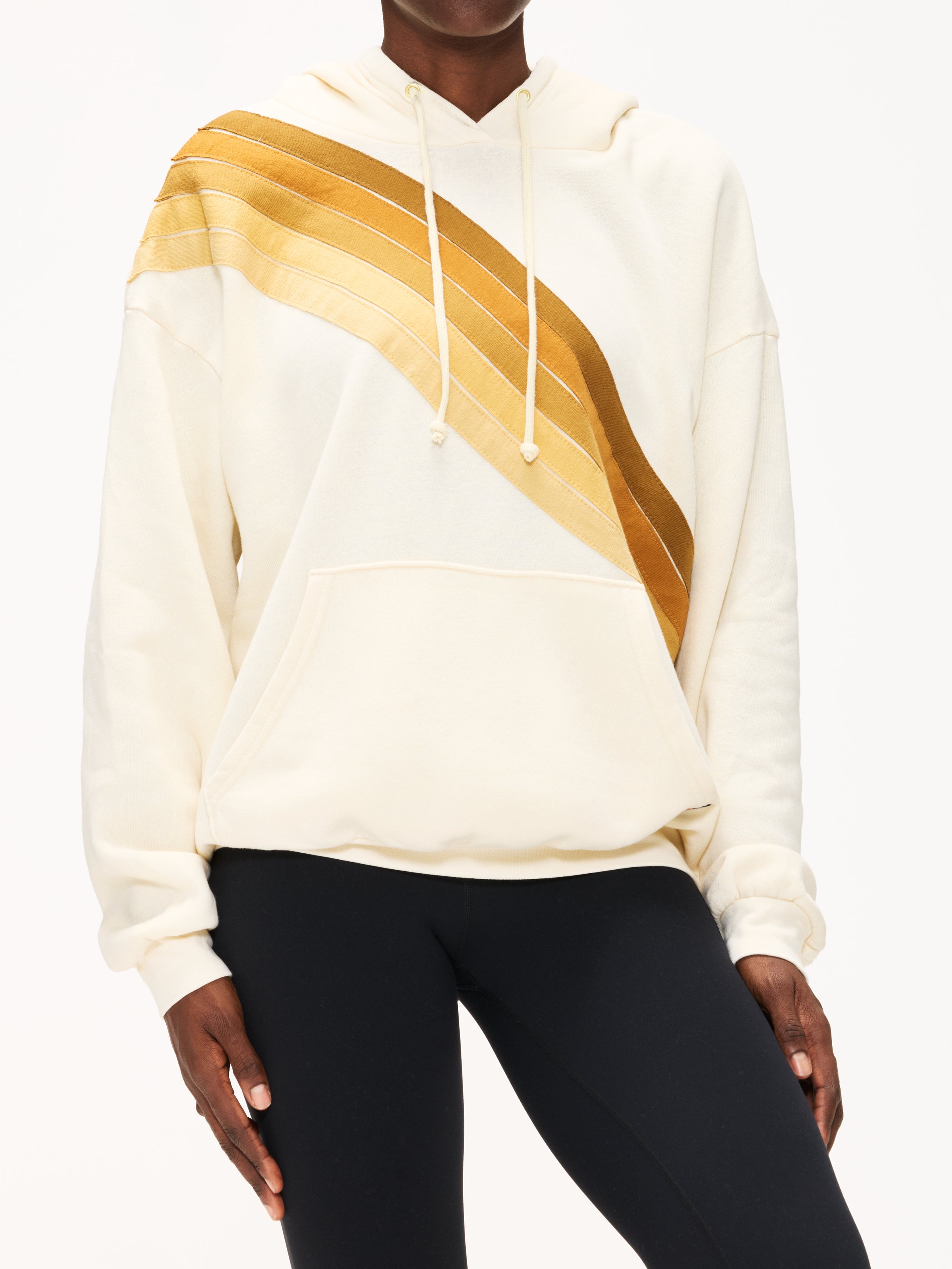 Aviator Nation Cross Stripe Pullover Unisex Hoodie