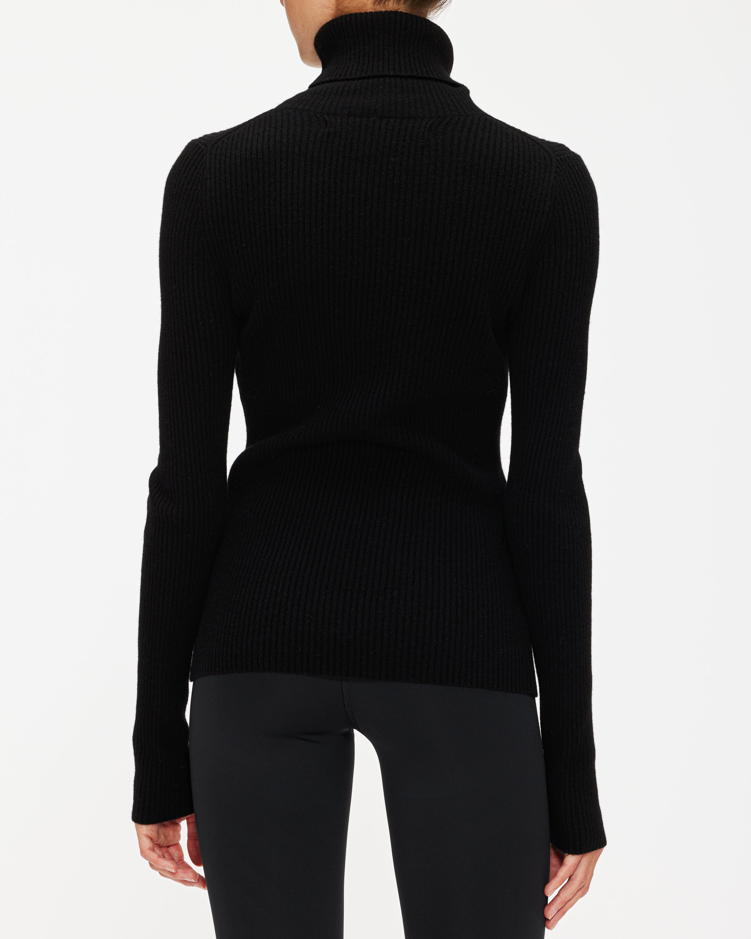 Enza Costa Rib Turtleneck Sweater