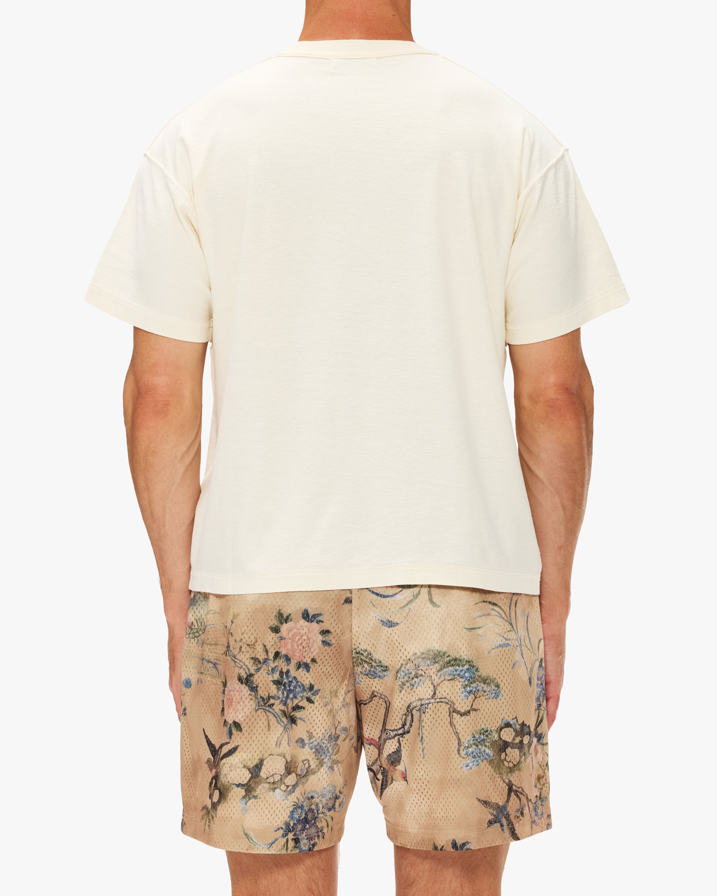 John Elliott Reversed Cropped Short Sleeve Tee