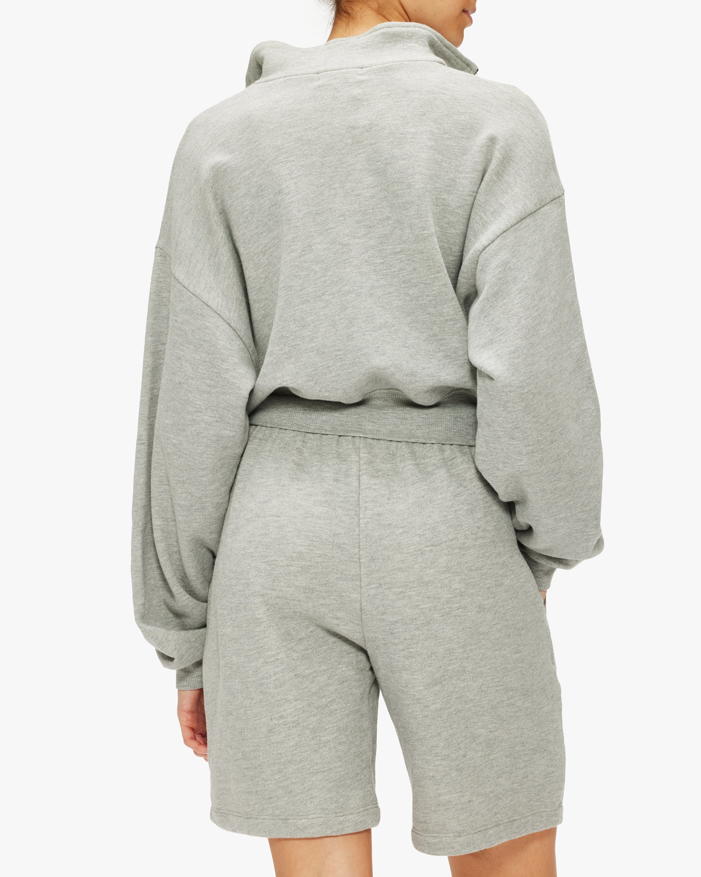 Eterne Cropped Half-Zip Sweatshirt