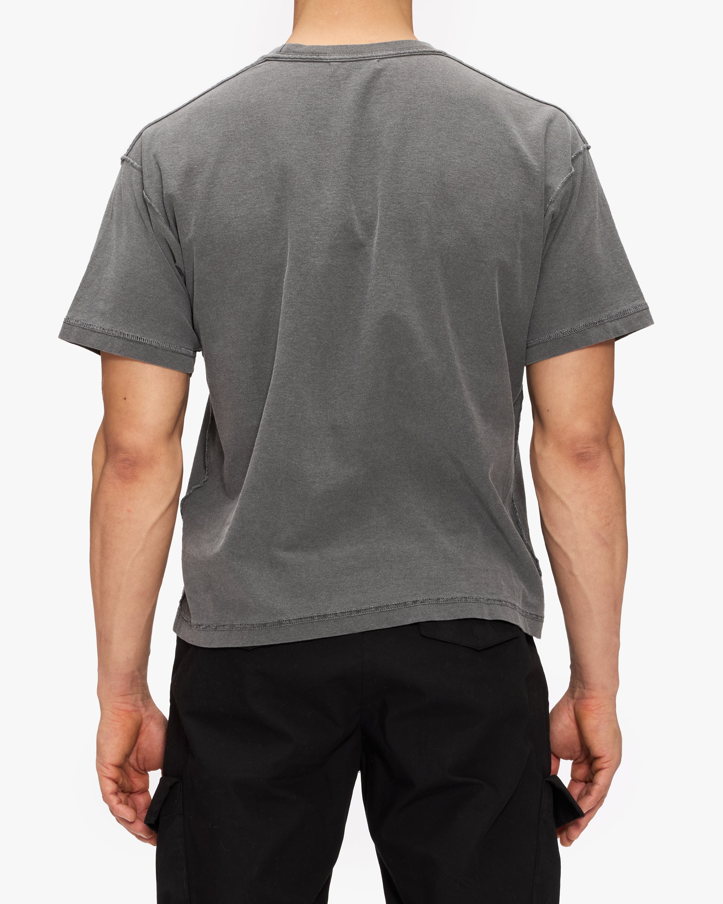 John Elliott Reversed Cropped Short Sleeve Tee