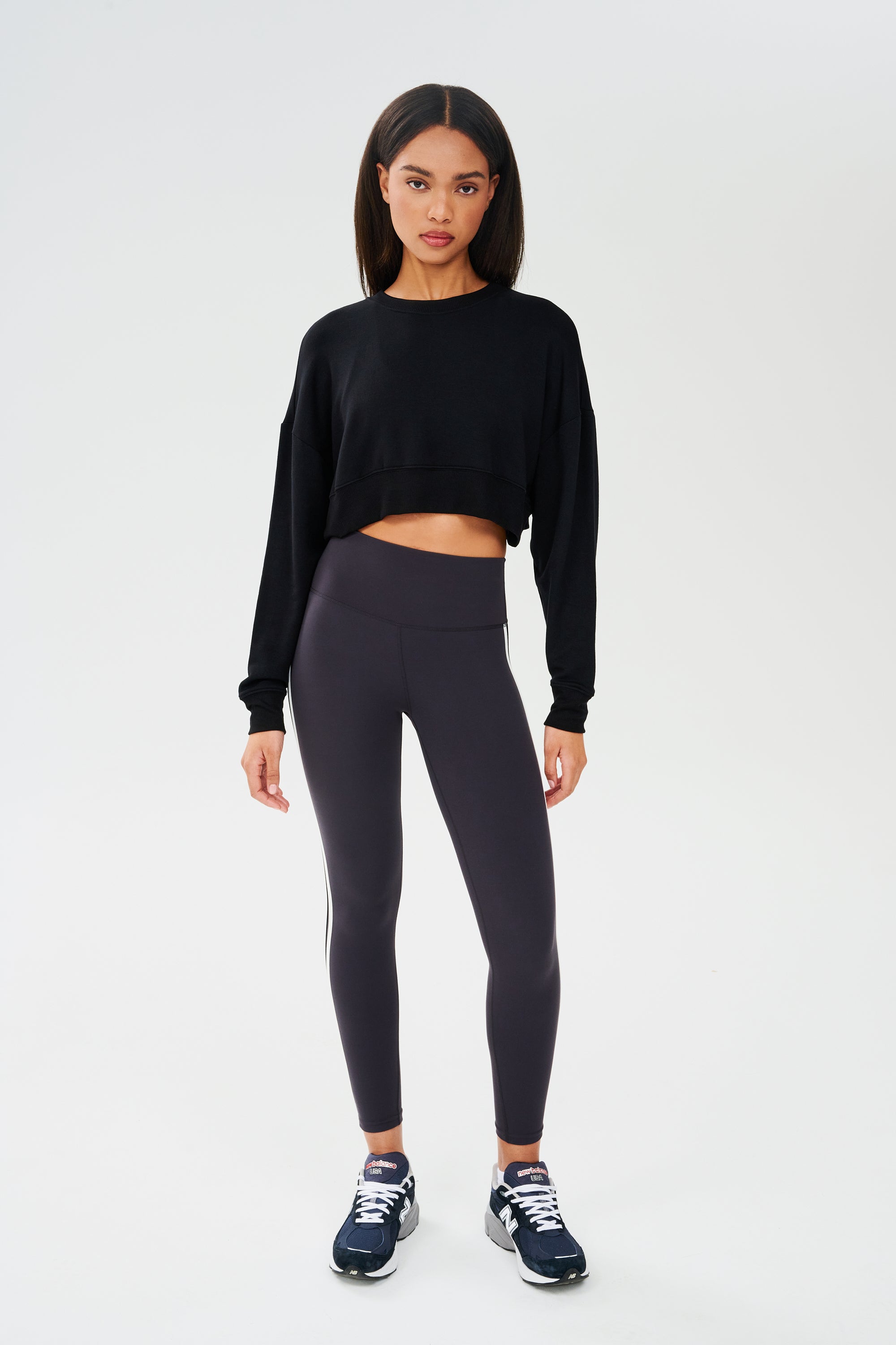 Splits59 Noah Fleece Crop Sweatshirt