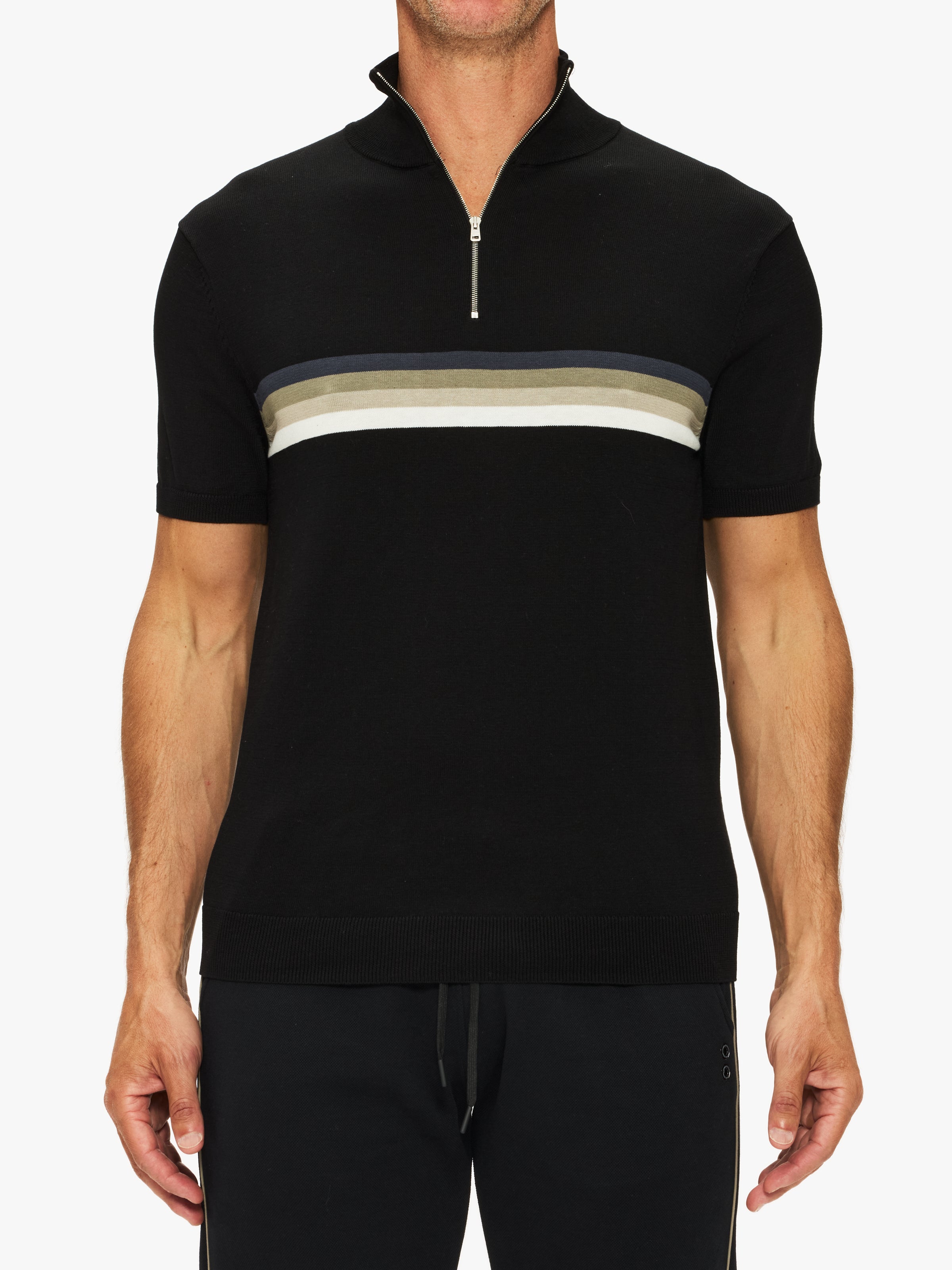 Ron Dorff Polo Chest Stripes