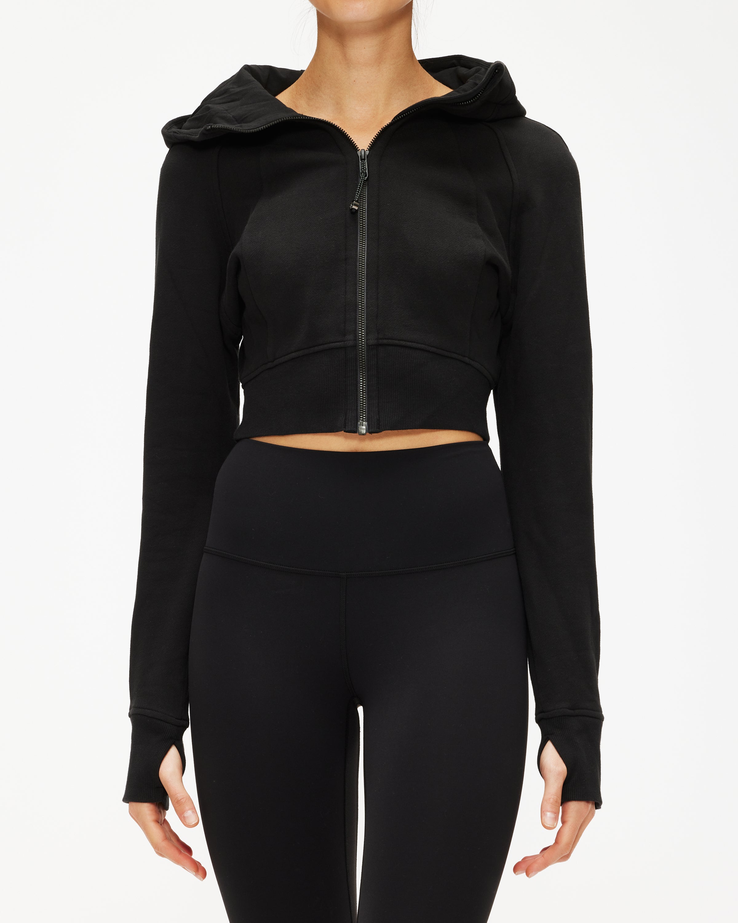 Lululemon Scuba Full Zip Cropped Hoodie