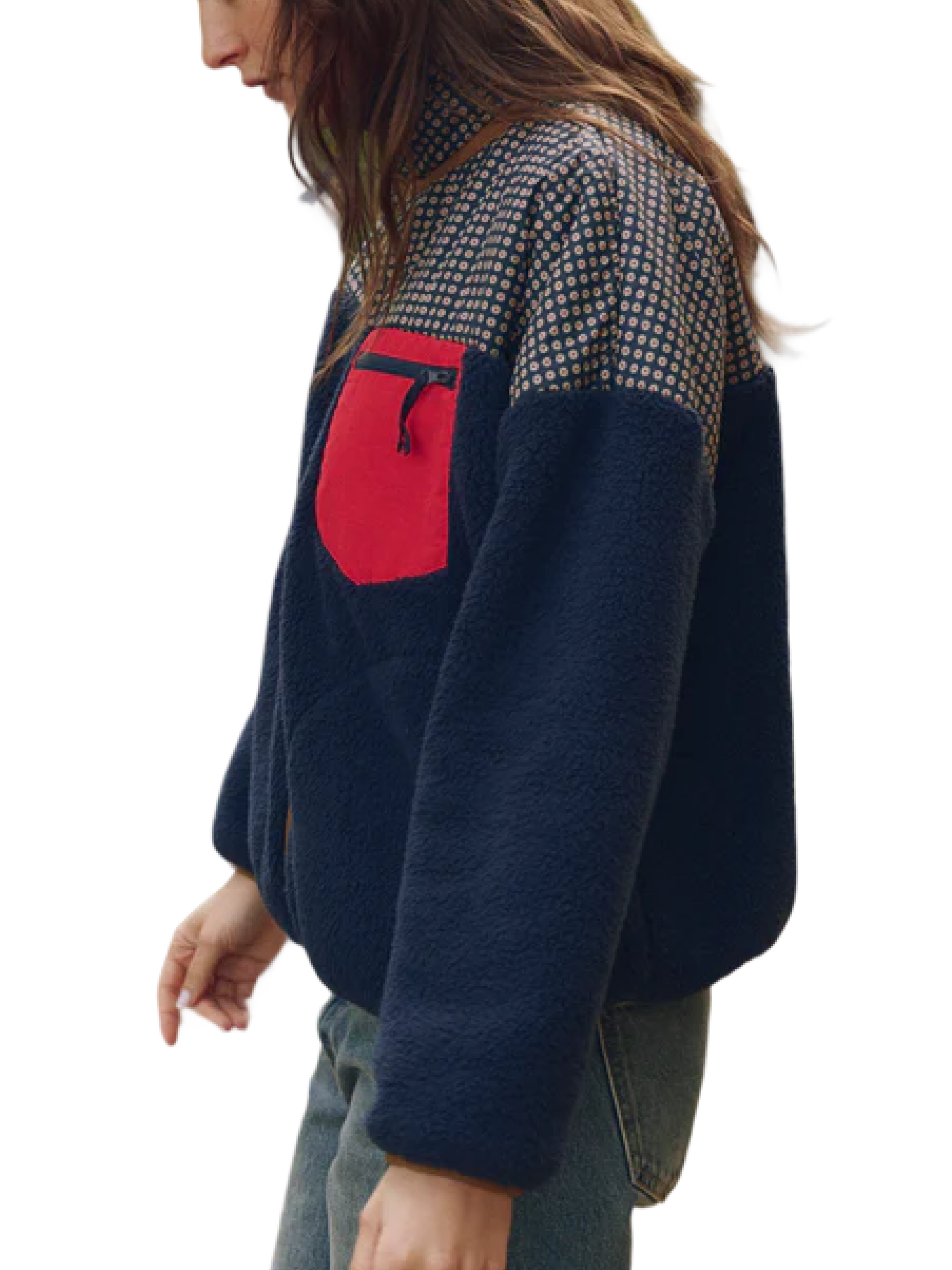 The Great The Print Mix Plush Terrain Full Zip