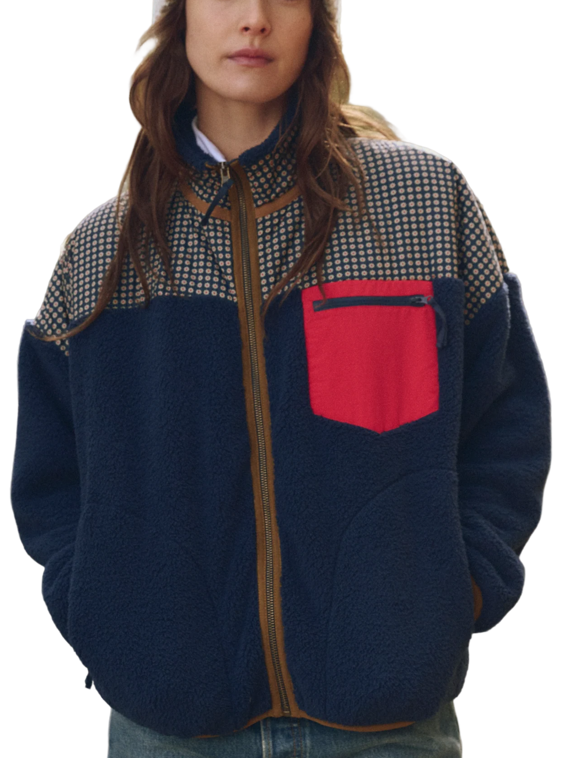 The Great The Print Mix Plush Terrain Full Zip