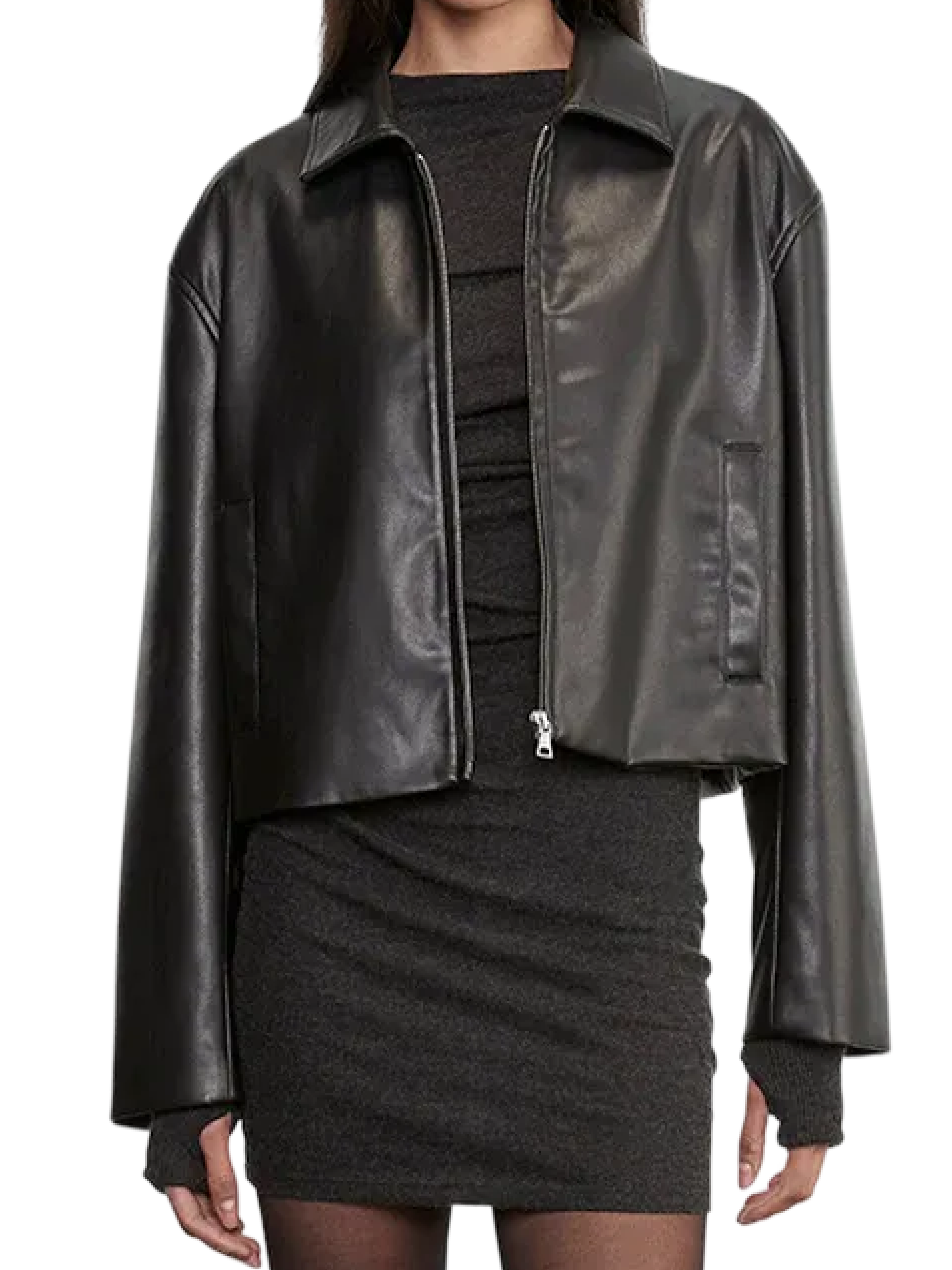 Enza Costa Leather Minimal Jacket