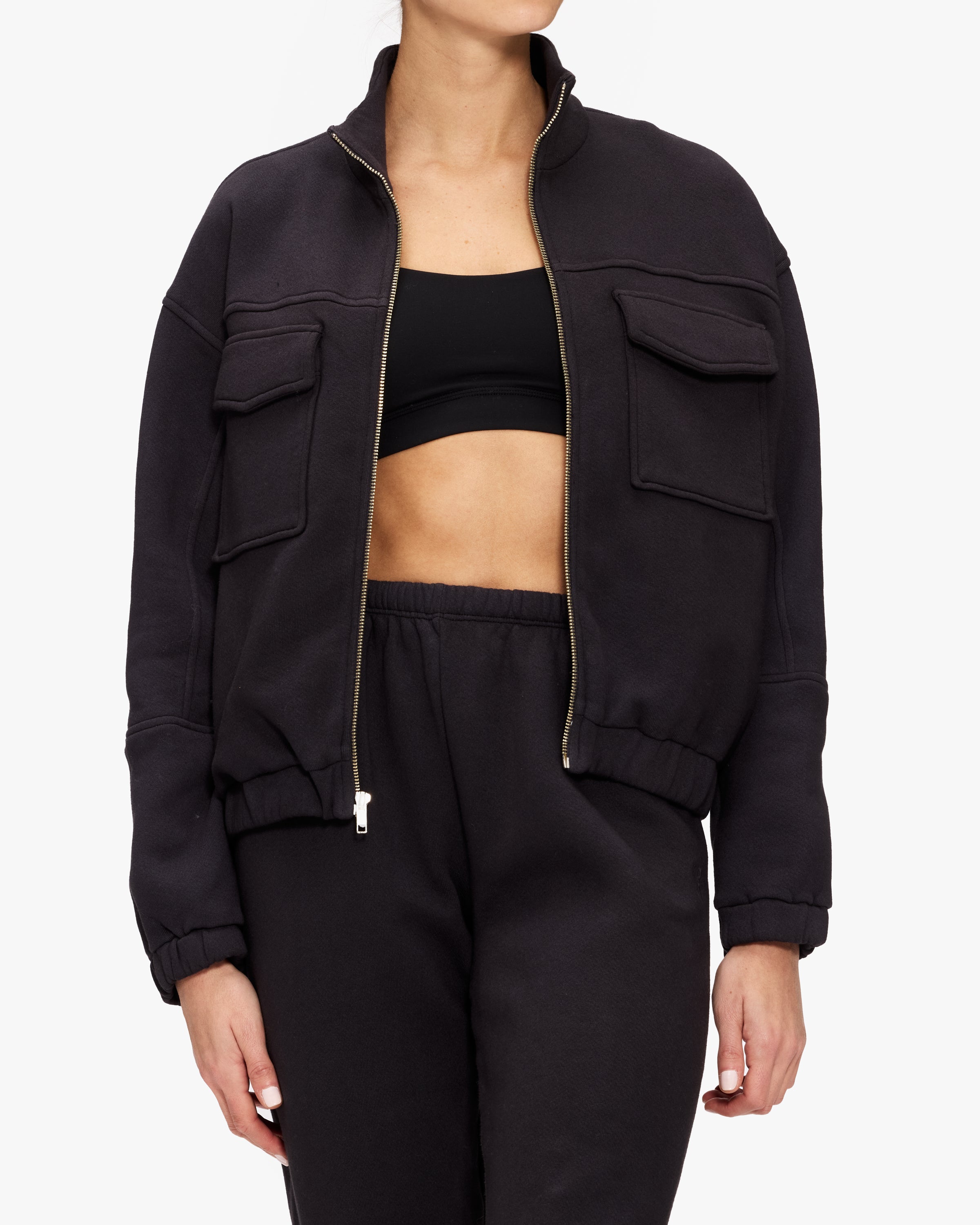 Monrow Seamed Bomber Jacket