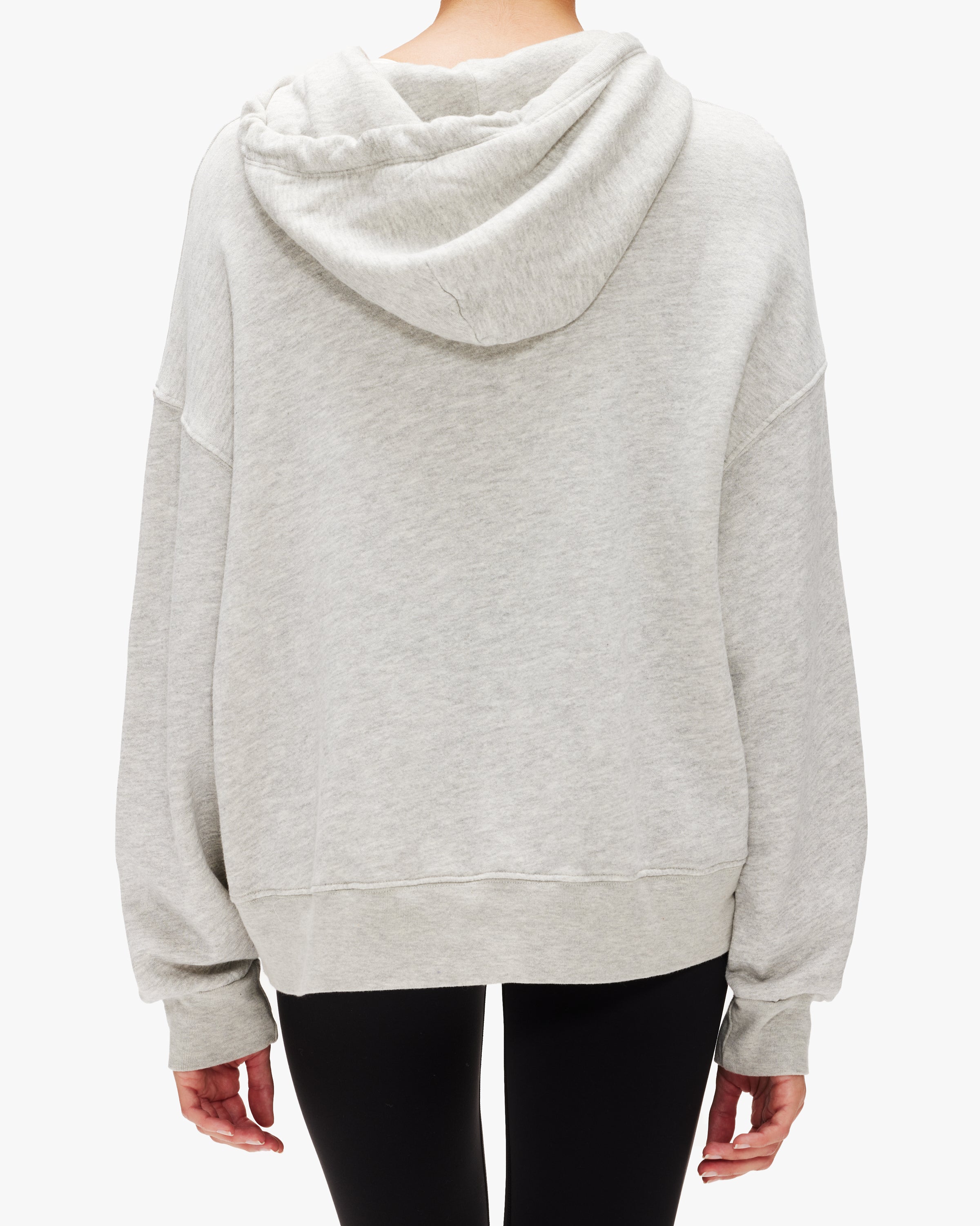 Monrow Fleece Slouchy Pullover Hoodie