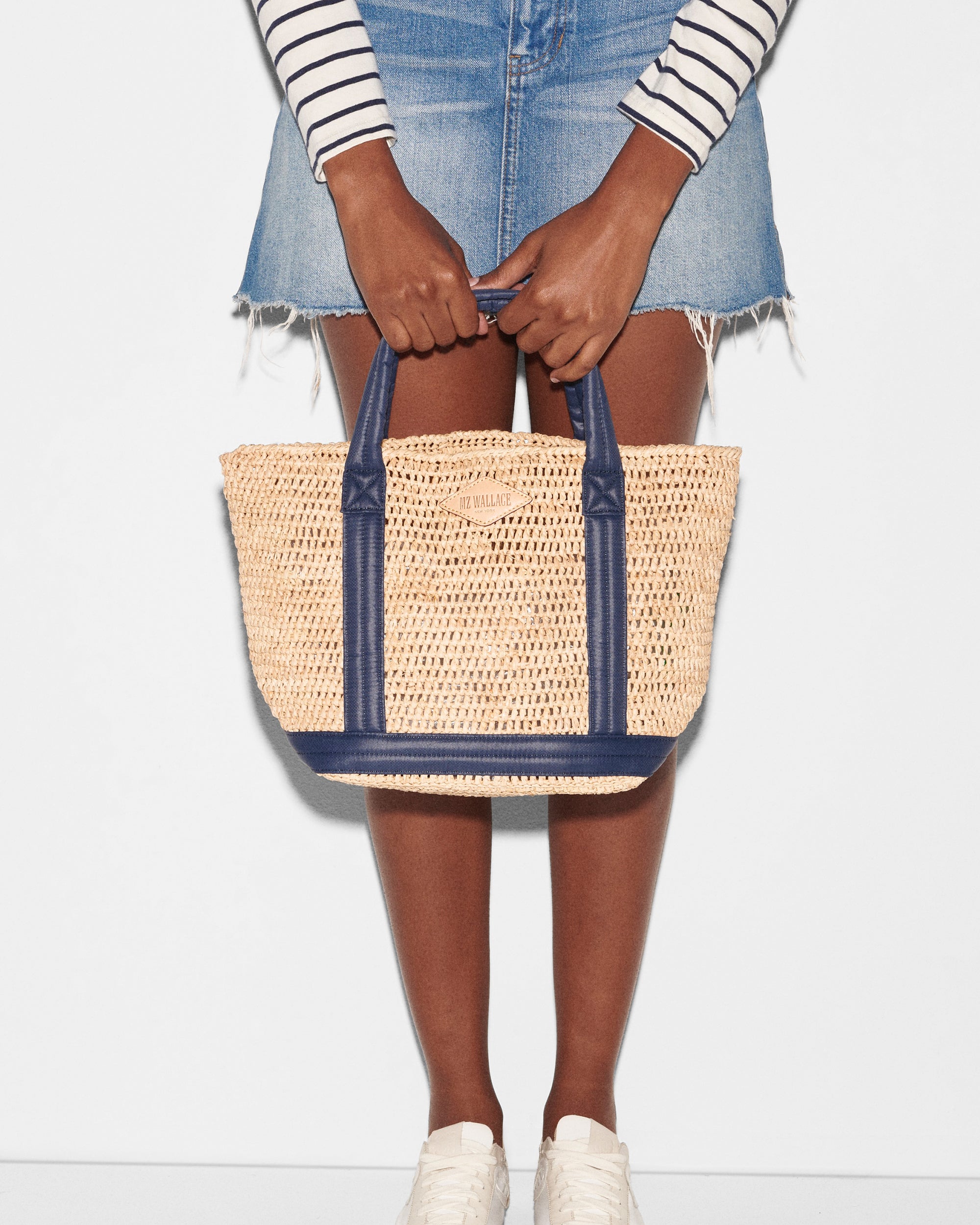 Mz Wallace Raffia Small Tote