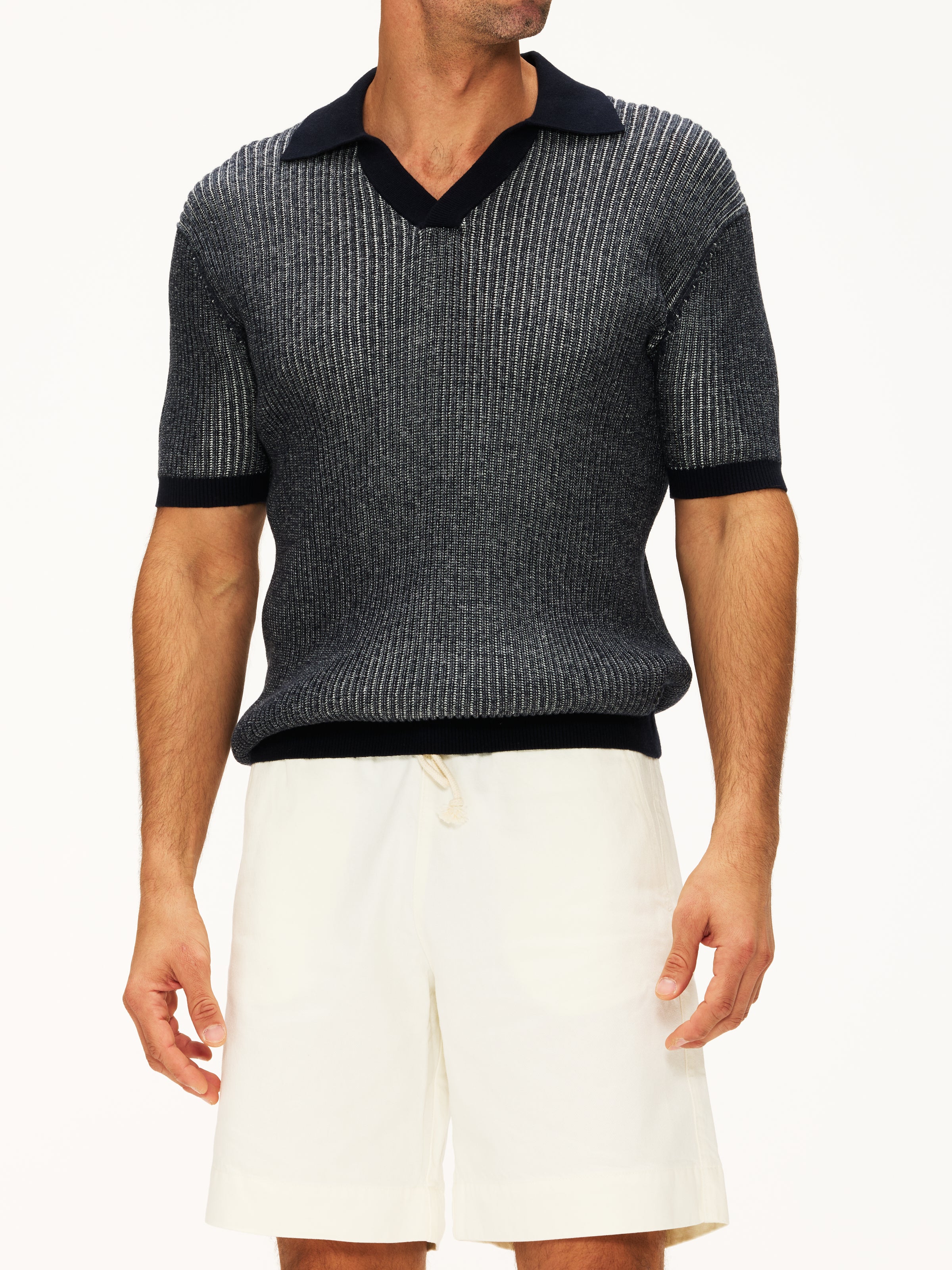 Frescobol Carioca Rino Cotton Blend Polo Short Sleeve