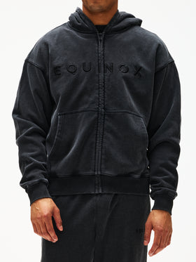 Equinox Acid Washed Zip Hoodie