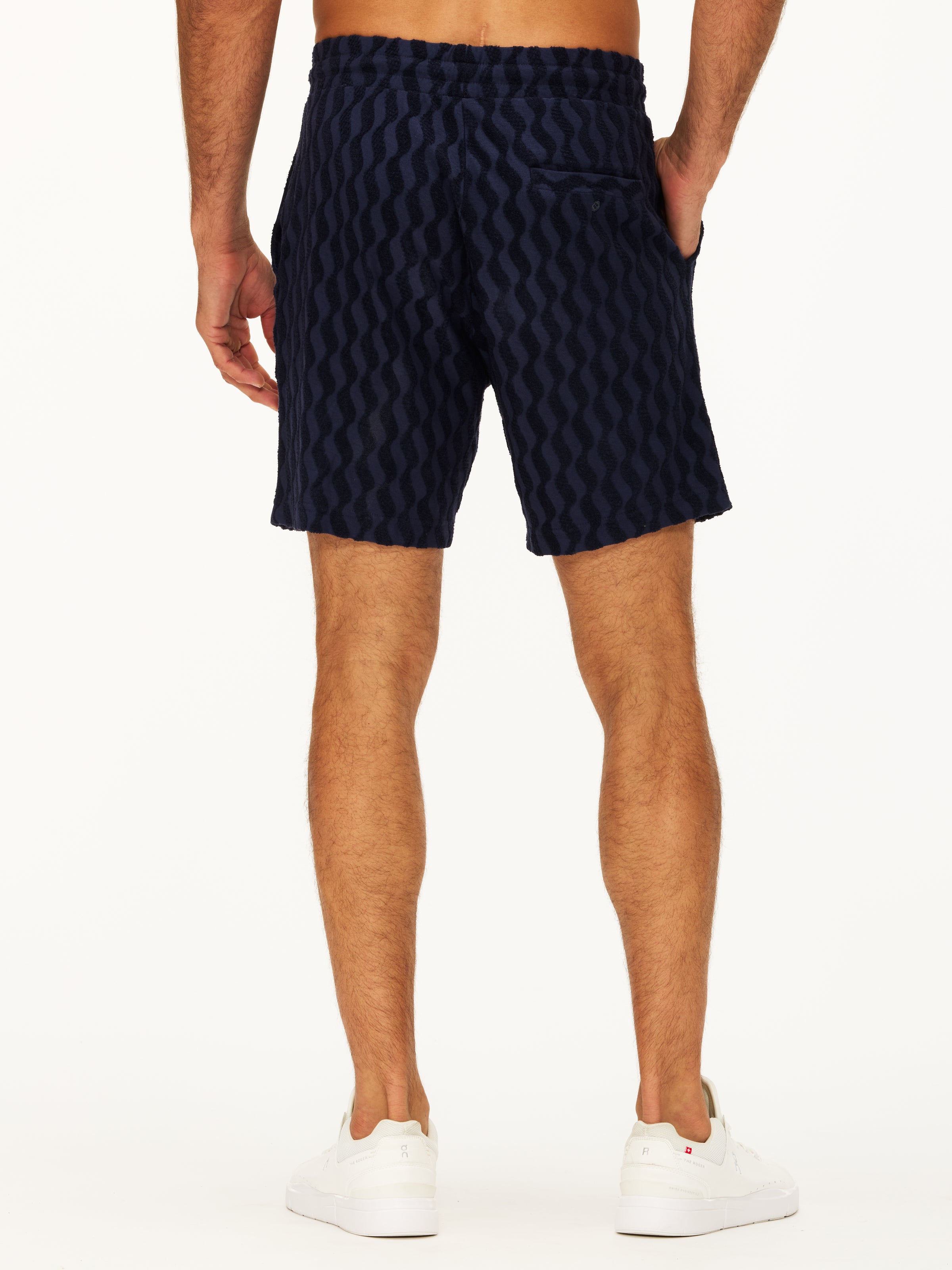 Frescobol Carioca Augusto Listra Jacquard Terry Cottton Shorts
