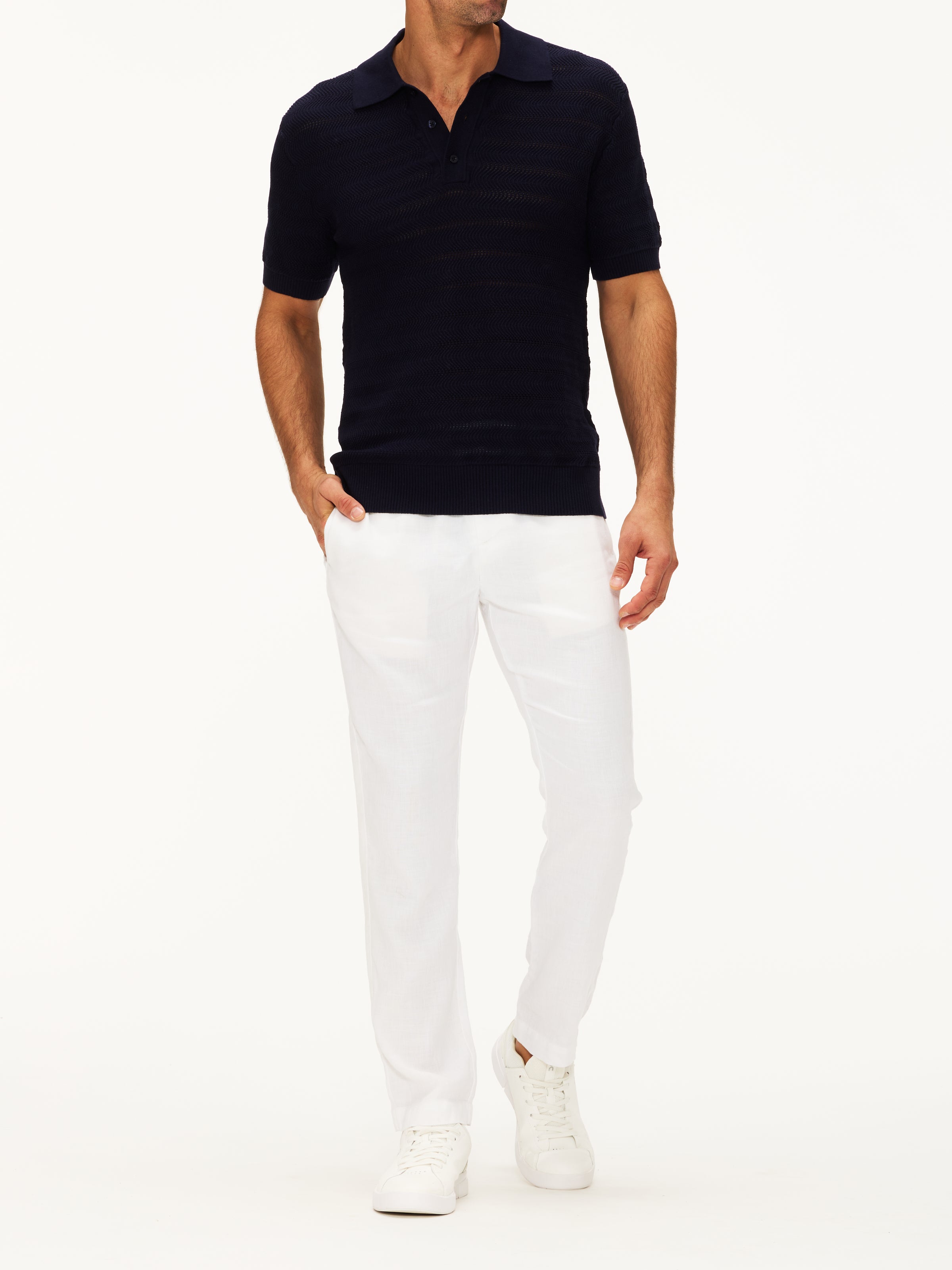 Frescobol Carioca Vidal Cotton Button-Up Polo Short Sleeve