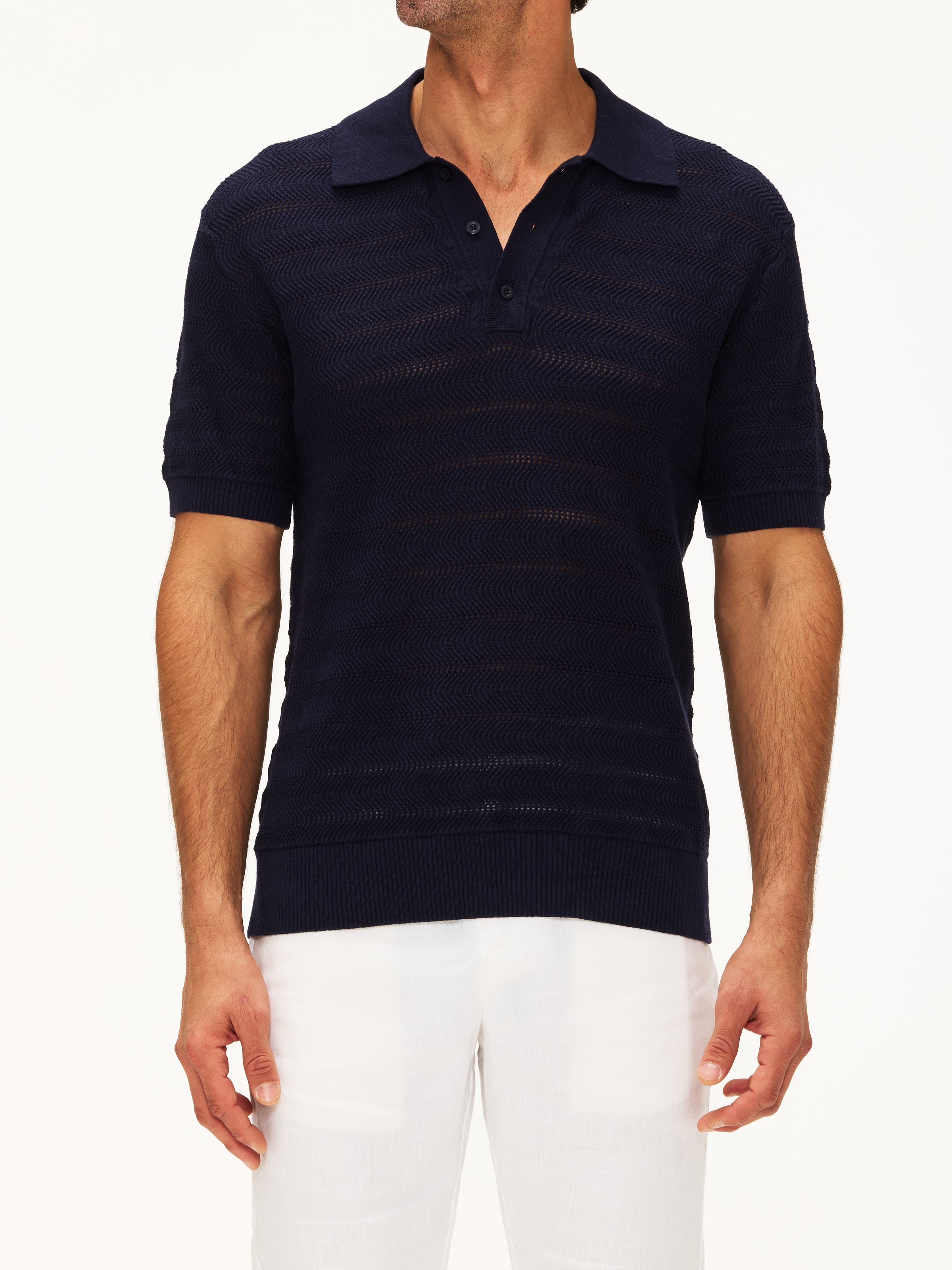 Frescobol Carioca Vidal Cotton Button-Up Polo Short Sleeve