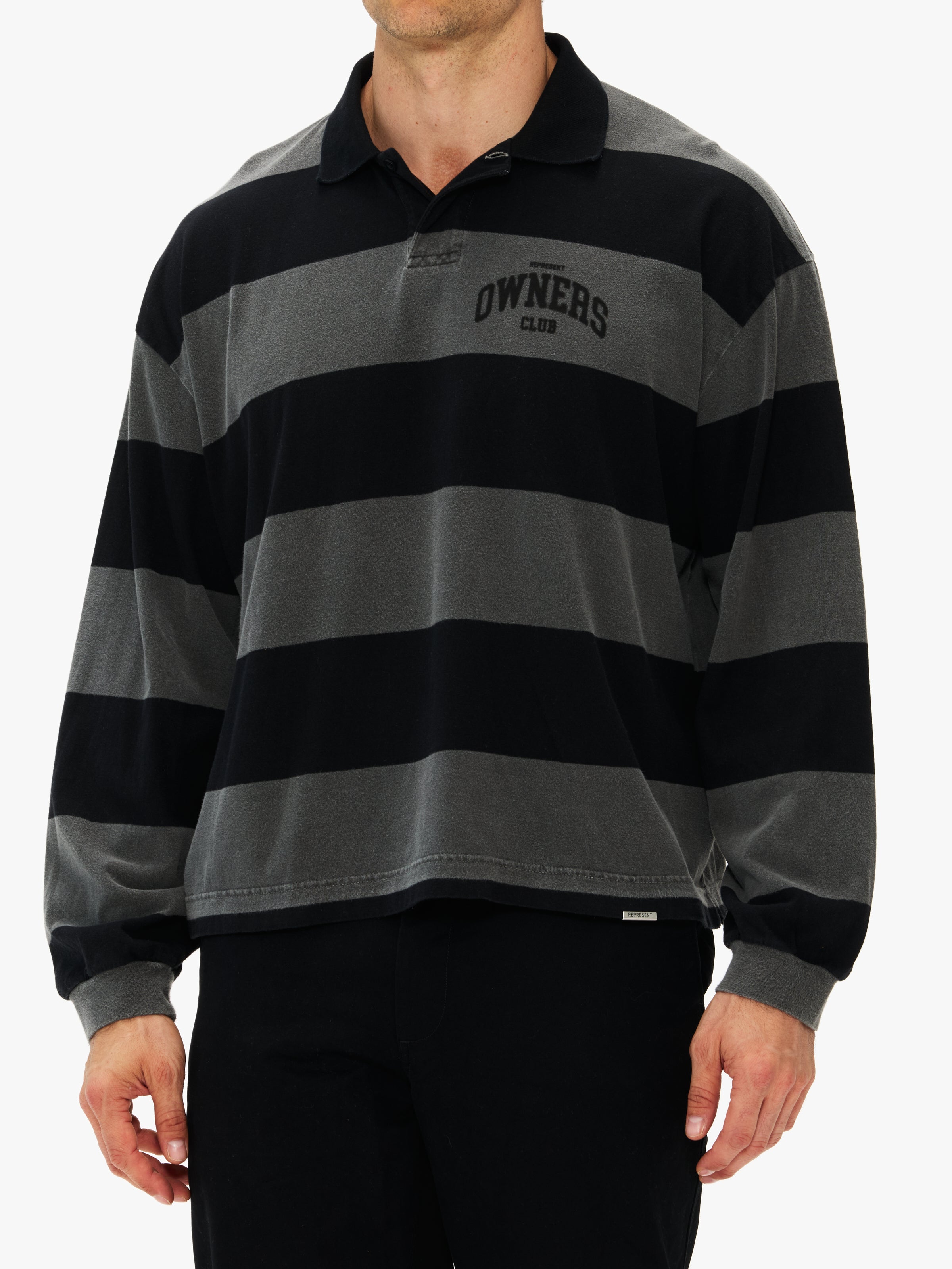 Represent Owners Rugby Stripe Top