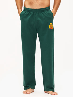 Sporty & Rich Ny Crest Embroidered Wide Sweatpant