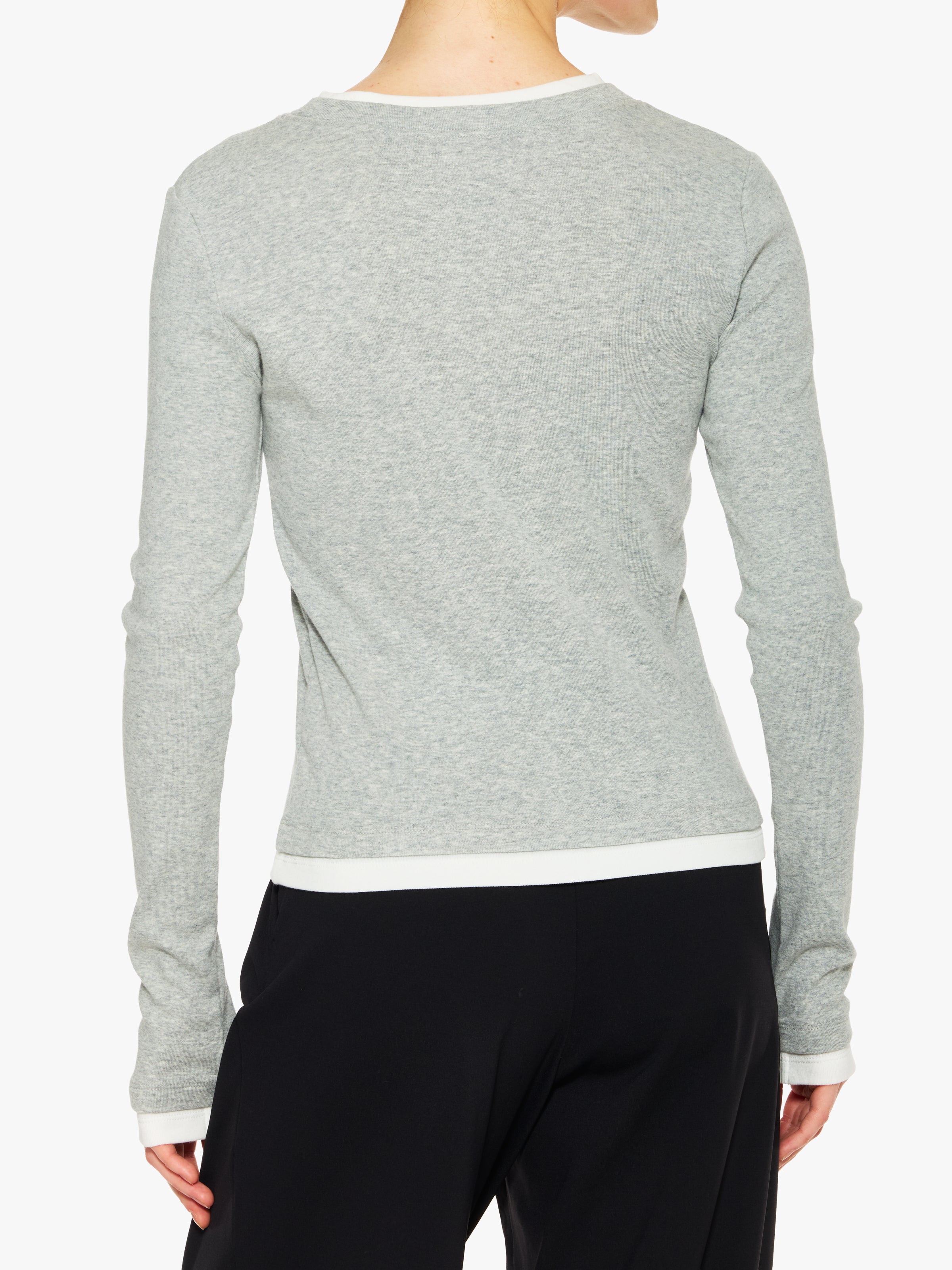 St. Agni Organic Cotton Layered Long Sleeve Top