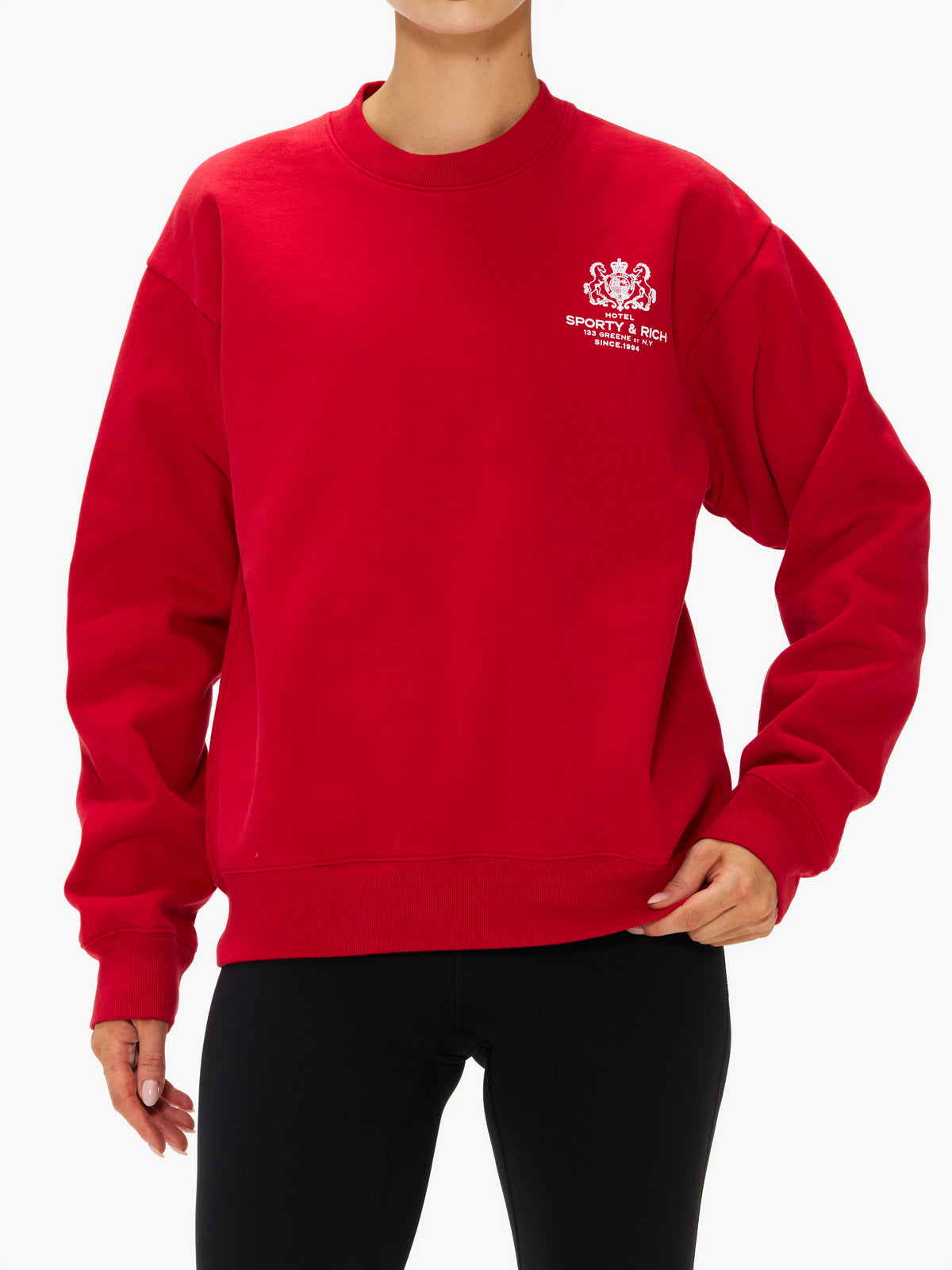 Sporty & Rich Unisex SR Hotel Crewneck