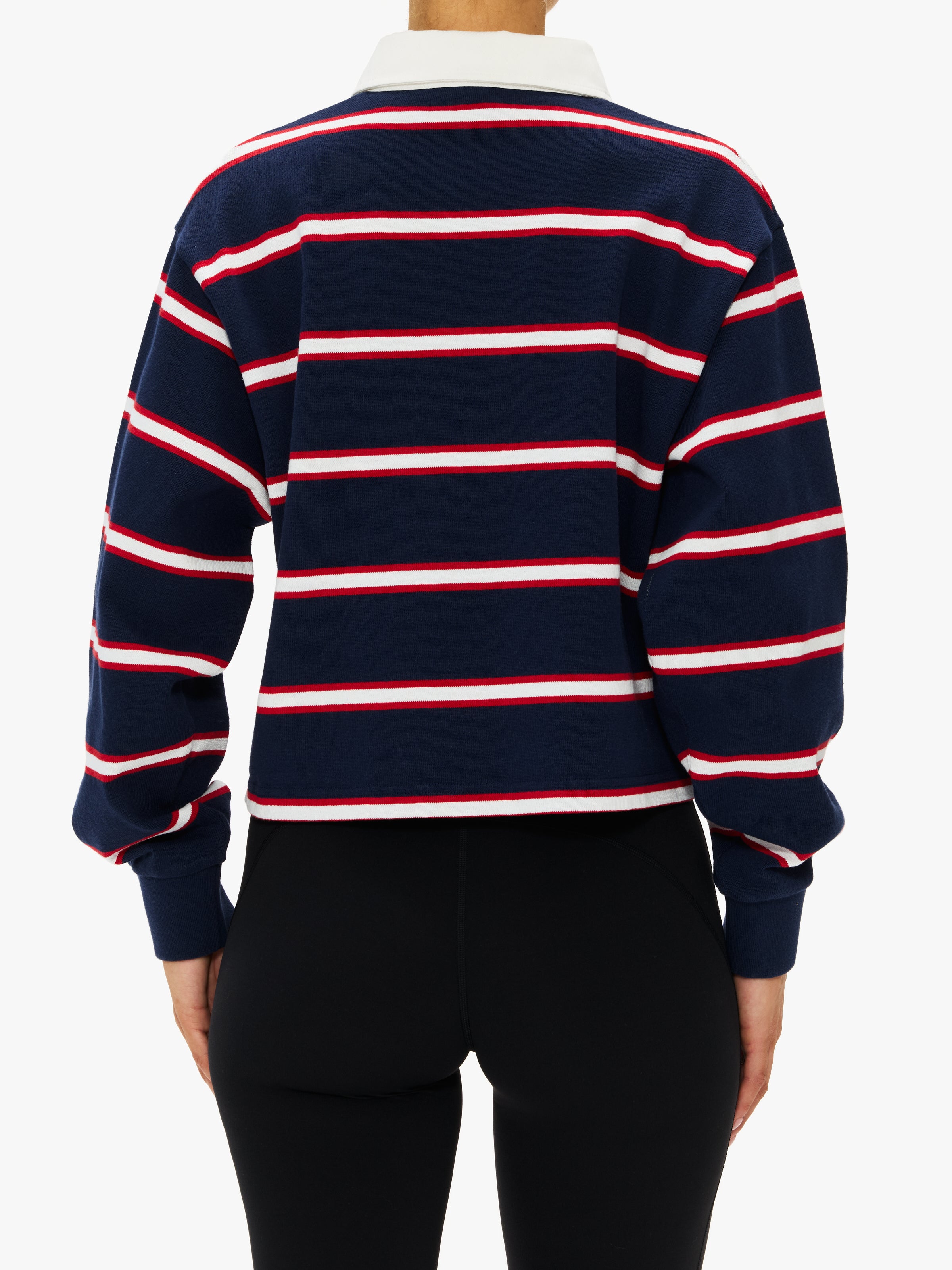 Sporty & Rich Unisex Serif Logo Rugby Polo