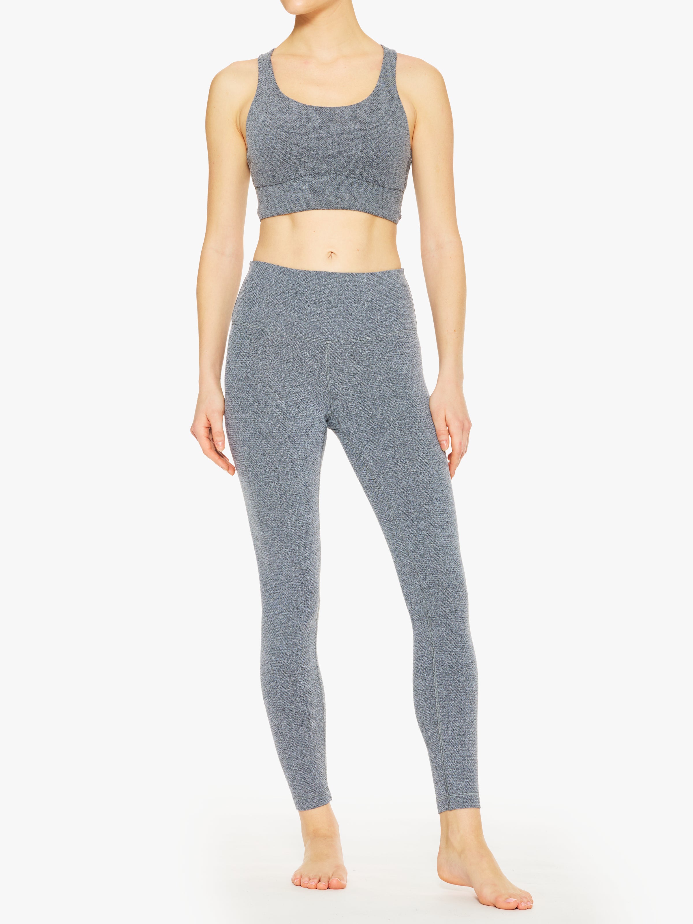Lululemon Energy Long Line Bra Evolve Herringbone