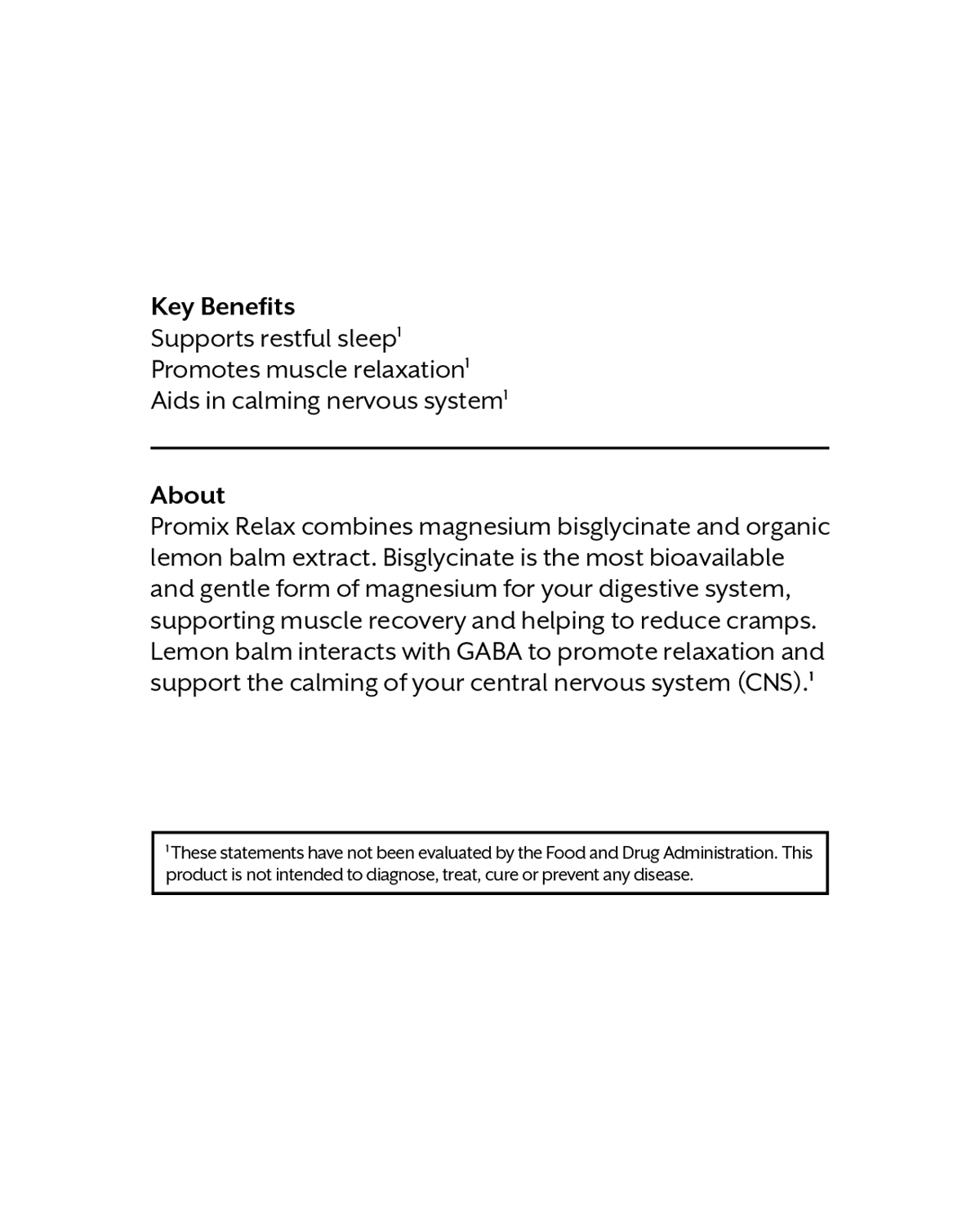 Promix Nutrition Relax: Magnesium Complex