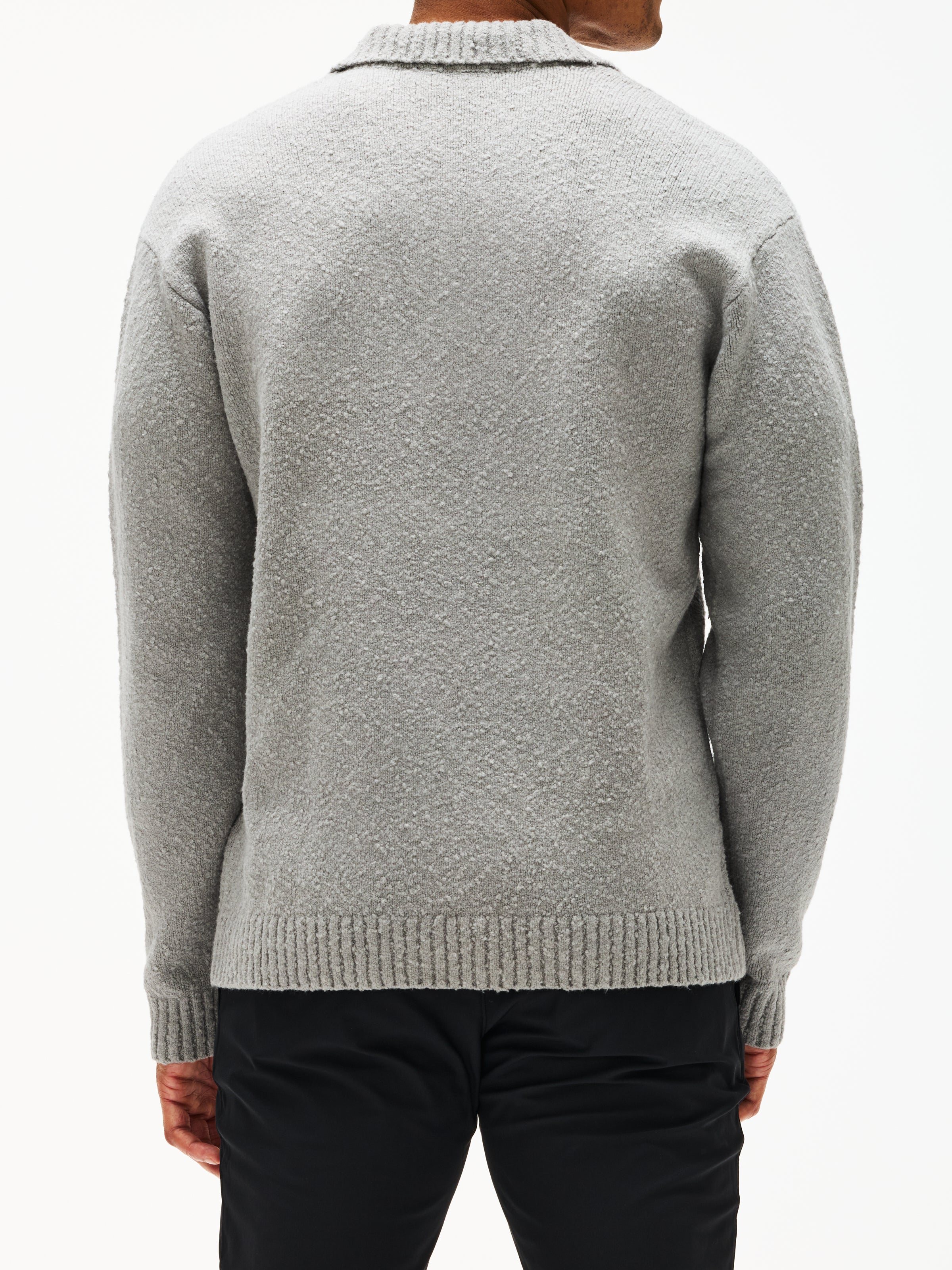 Represent Knitted Boucle Polo