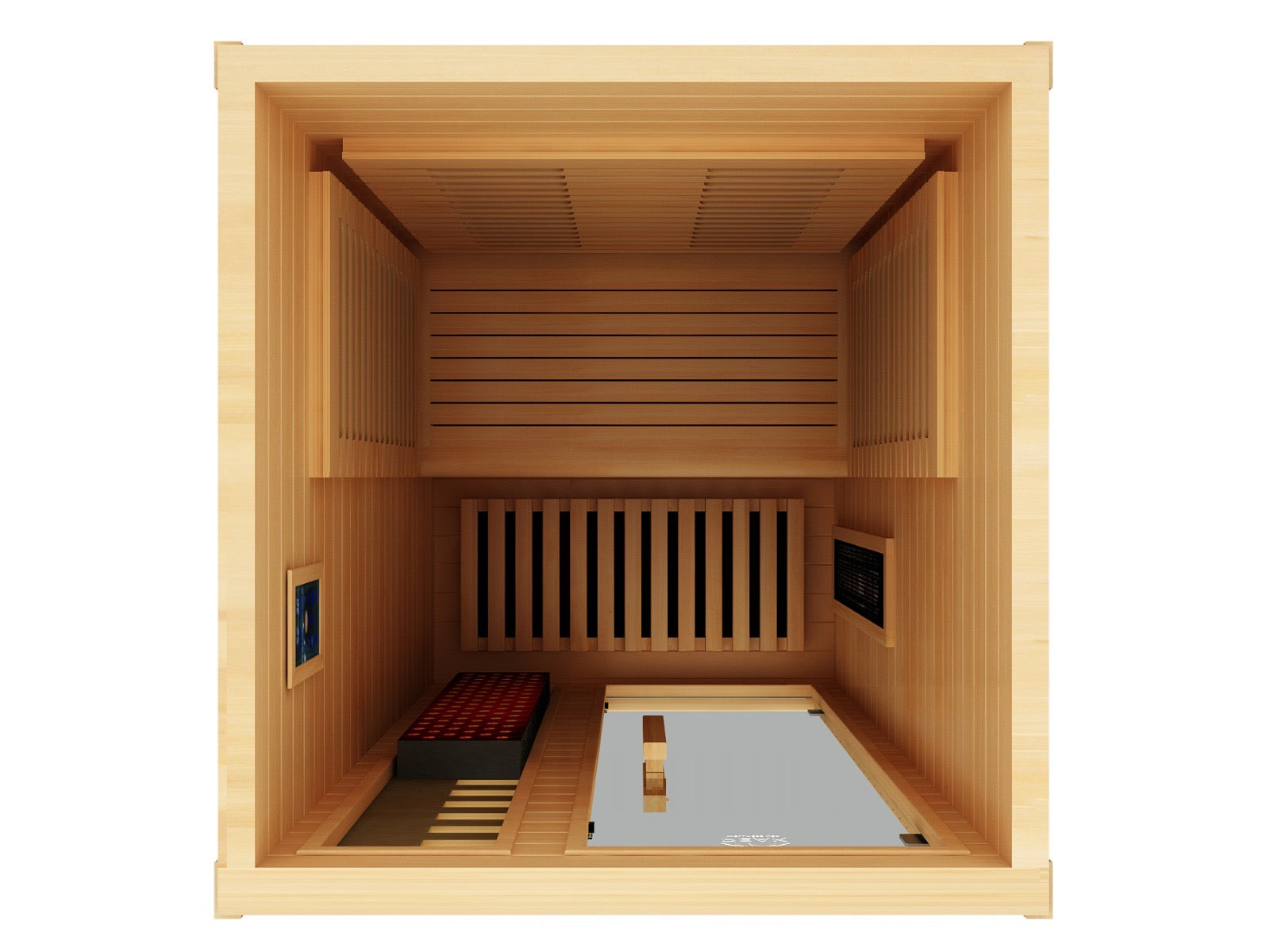 Shasta 1-Person Full Spectrum Infrared Sauna with Full-Body Medical-Grade Red Light Therapy & Smart WiFi App Control