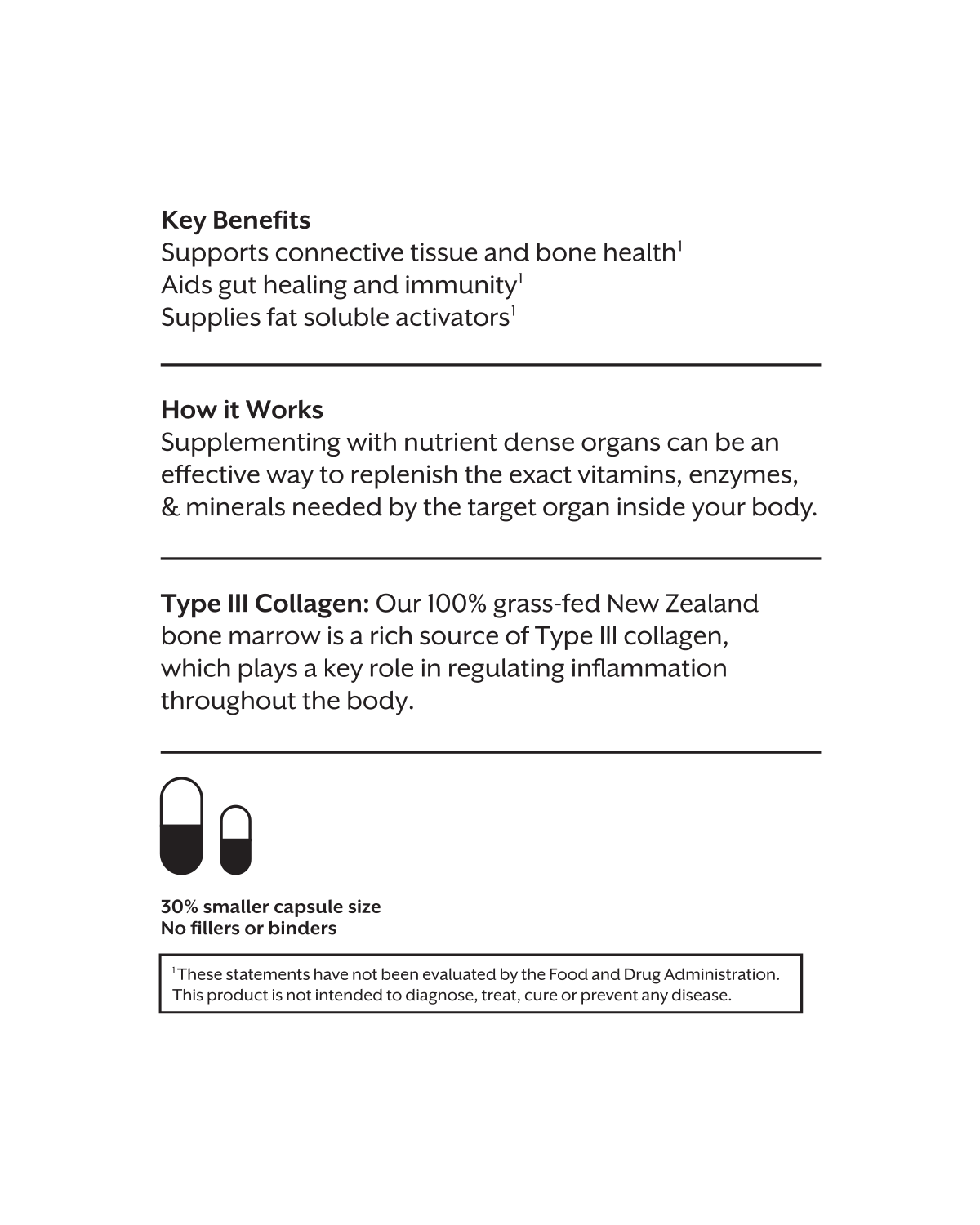 Promix Nutrition Promix Raw Bone Marrow Capsules