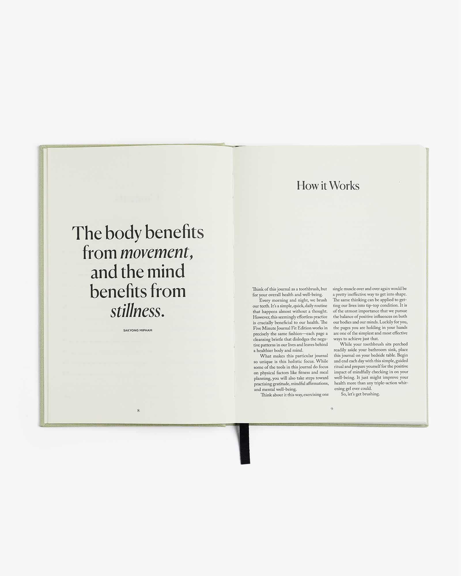 Intelligent Change The Five Minute Journal Health & Fitness Edition