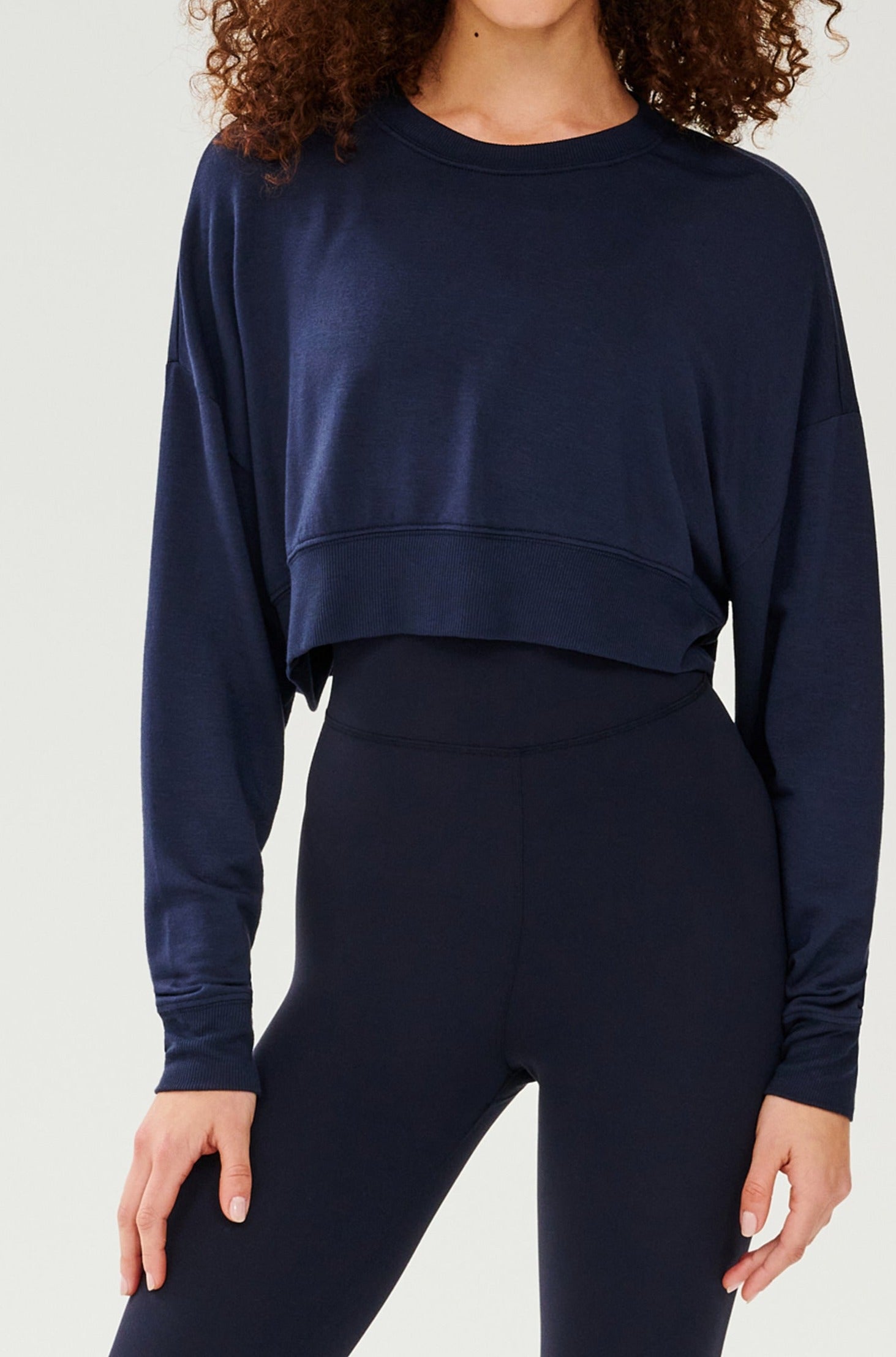 Splits59 Noah Fleece Crop Sweatshirt