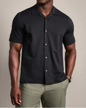 Rhone Commuter Seersucker Camp Shirt