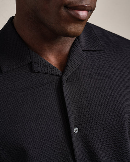 Rhone Commuter Seersucker Camp Shirt