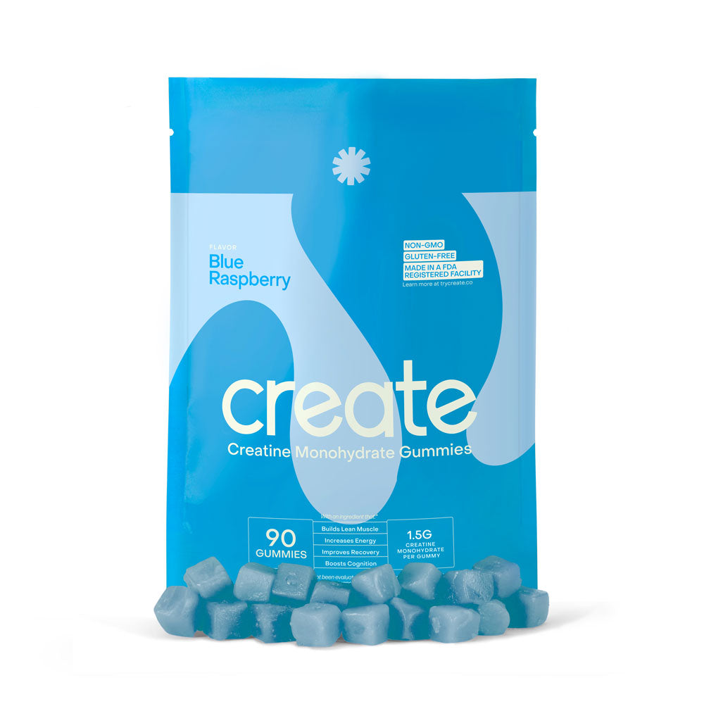 Creatine Monohydrate Gummies Blue Raspberry - 90 Count