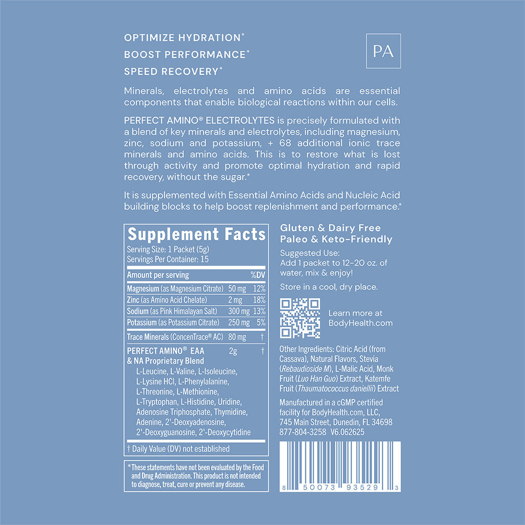 Perfect Amino Electrolytes